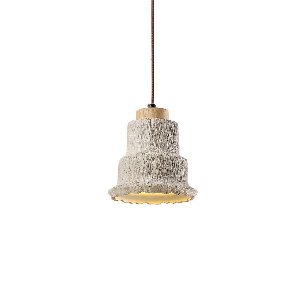 Esilara Tiered Travertine Pendant Light-Neutral Decor