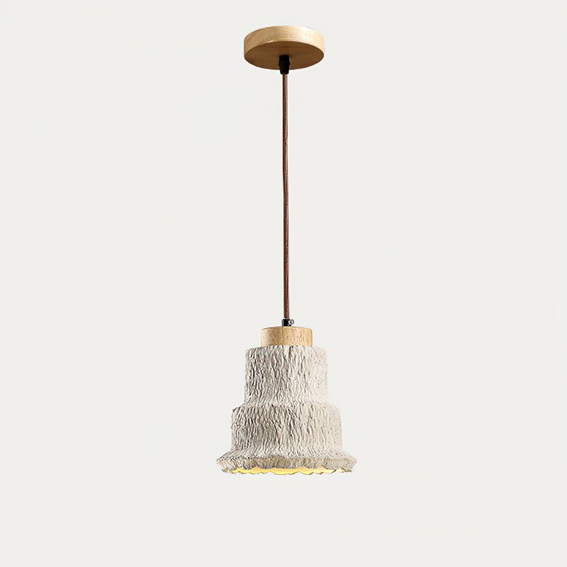 Esilara Tiered Travertine Pendant Light-Neutral Decor