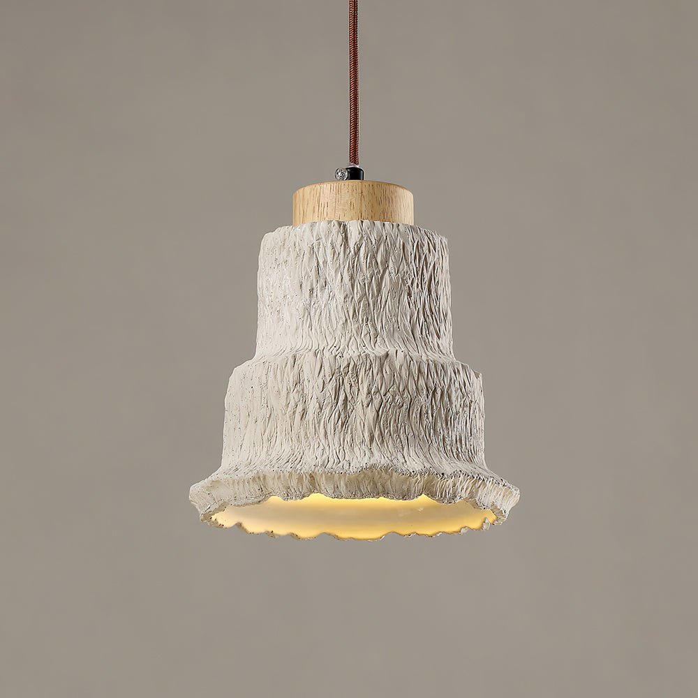 Esilara Tiered Travertine Pendant Light-Neutral Decor