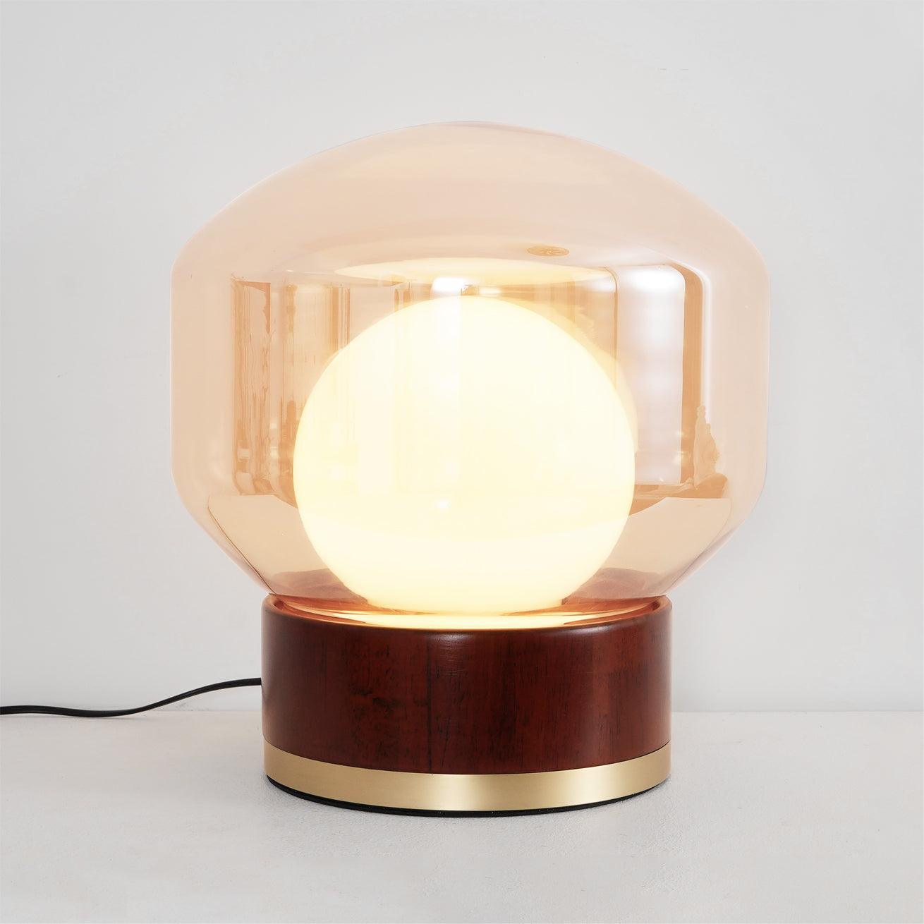 Brinox Wood Artistic Table lamp-Neutral Decor