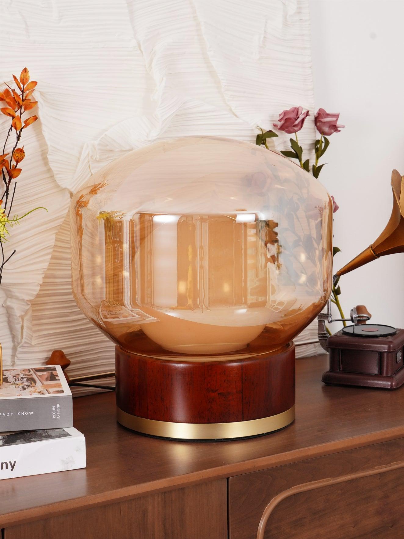 Brinox Wood Artistic Table lamp-Neutral Decor