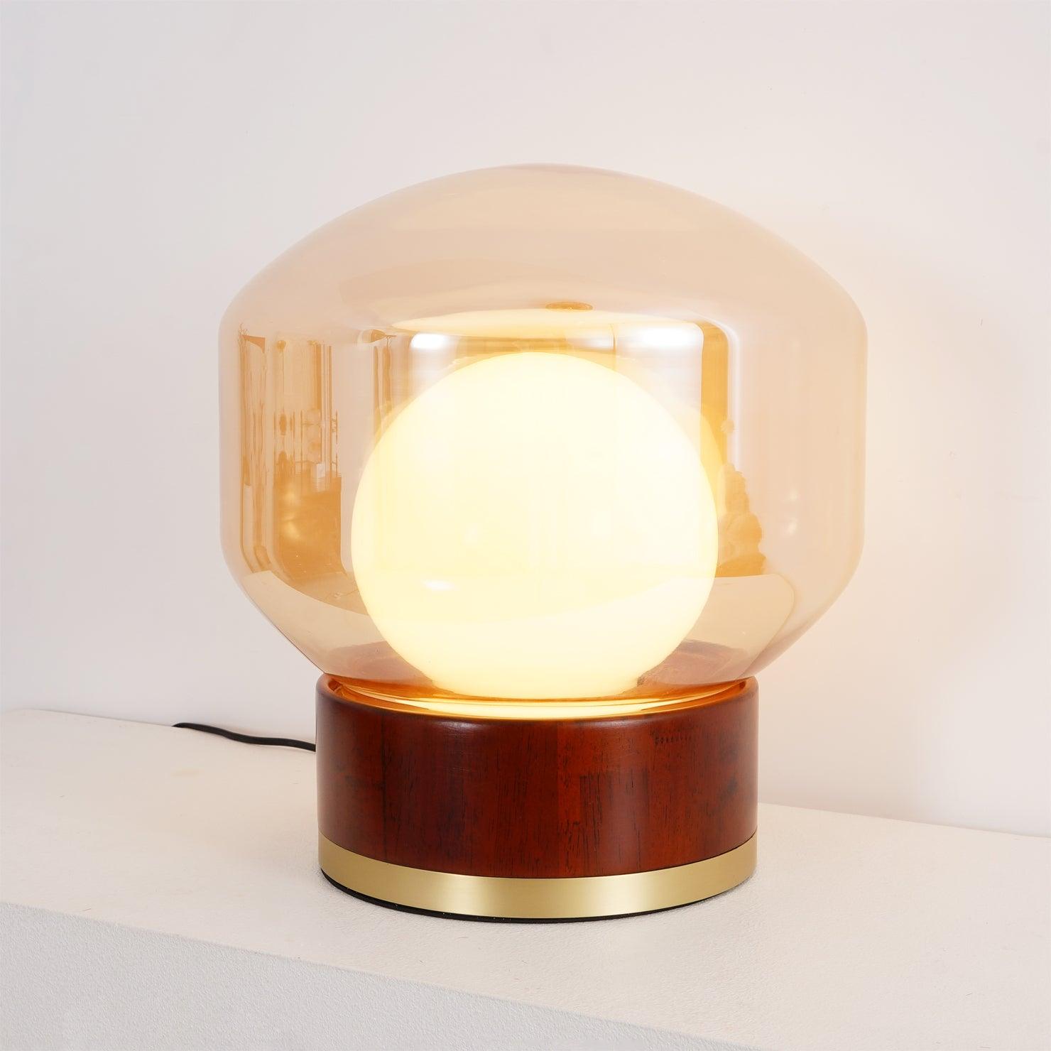 Brinox Wood Artistic Table lamp-Neutral Decor