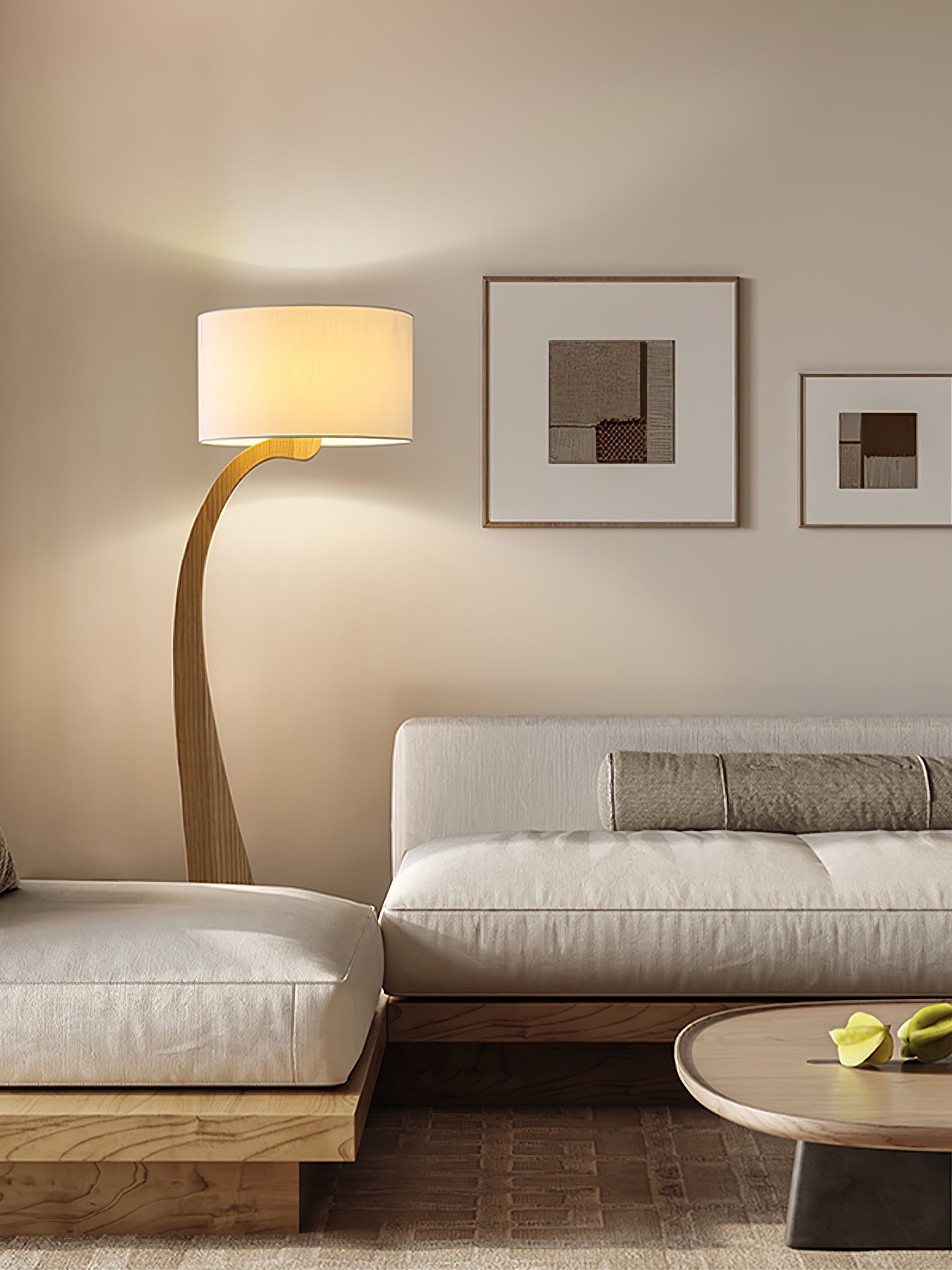 Eira Nordic Arc Floor Lamp-Neutral Decor