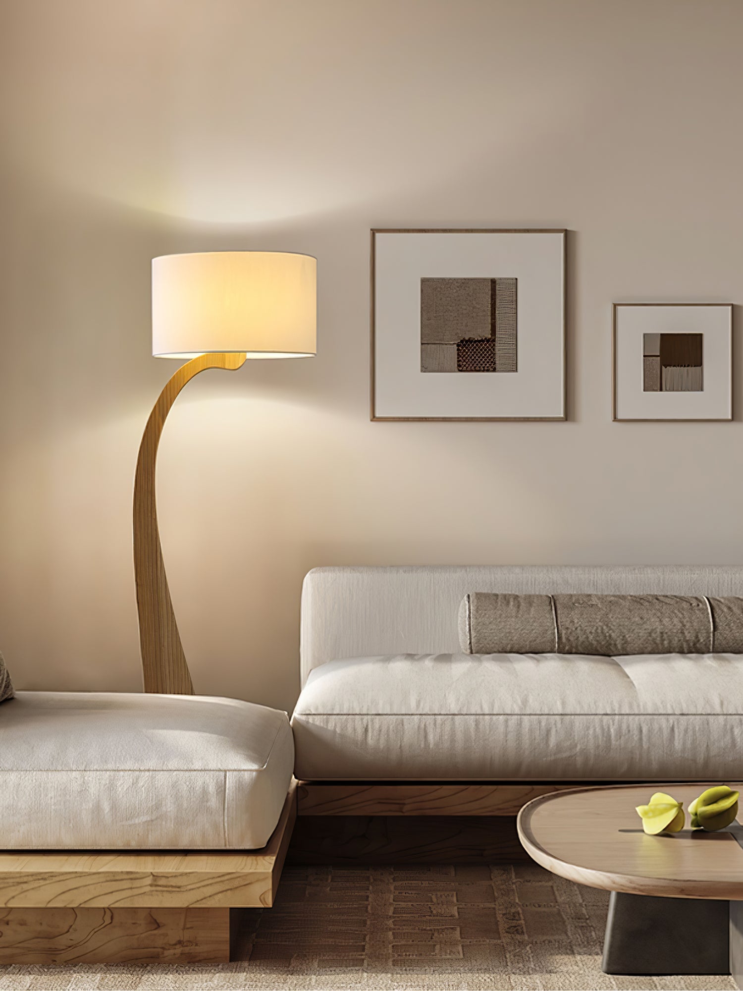 Eira Nordic Arc Floor Lamp-Neutral Decor