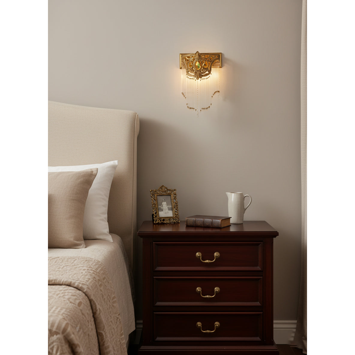 Unlit view of the lamp to show material details.