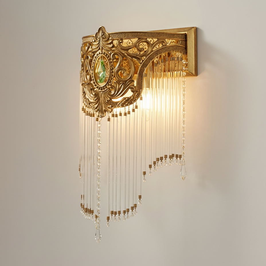 Top-down view of the Bow Tie Crystal Wall Lamp.