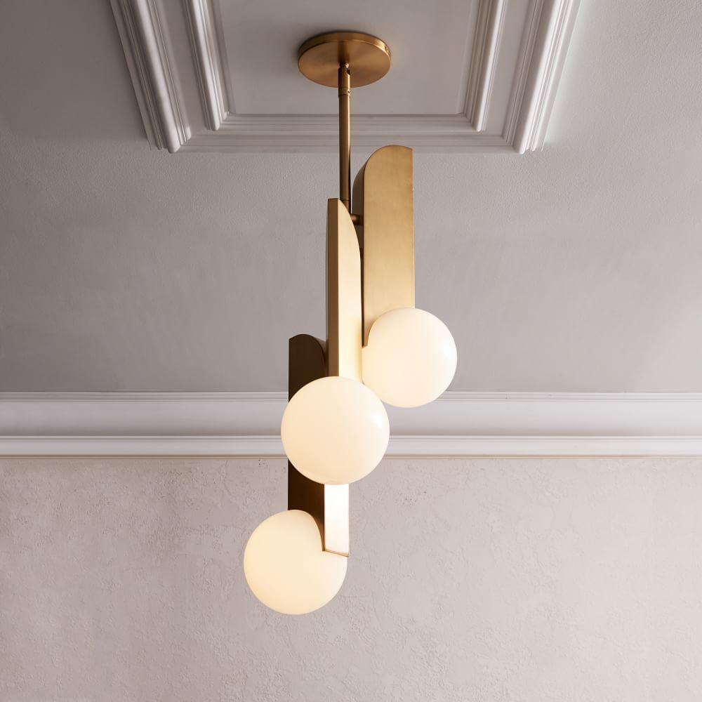 Reveny Elegant Glass Pendant Lamp-Neutral Decor