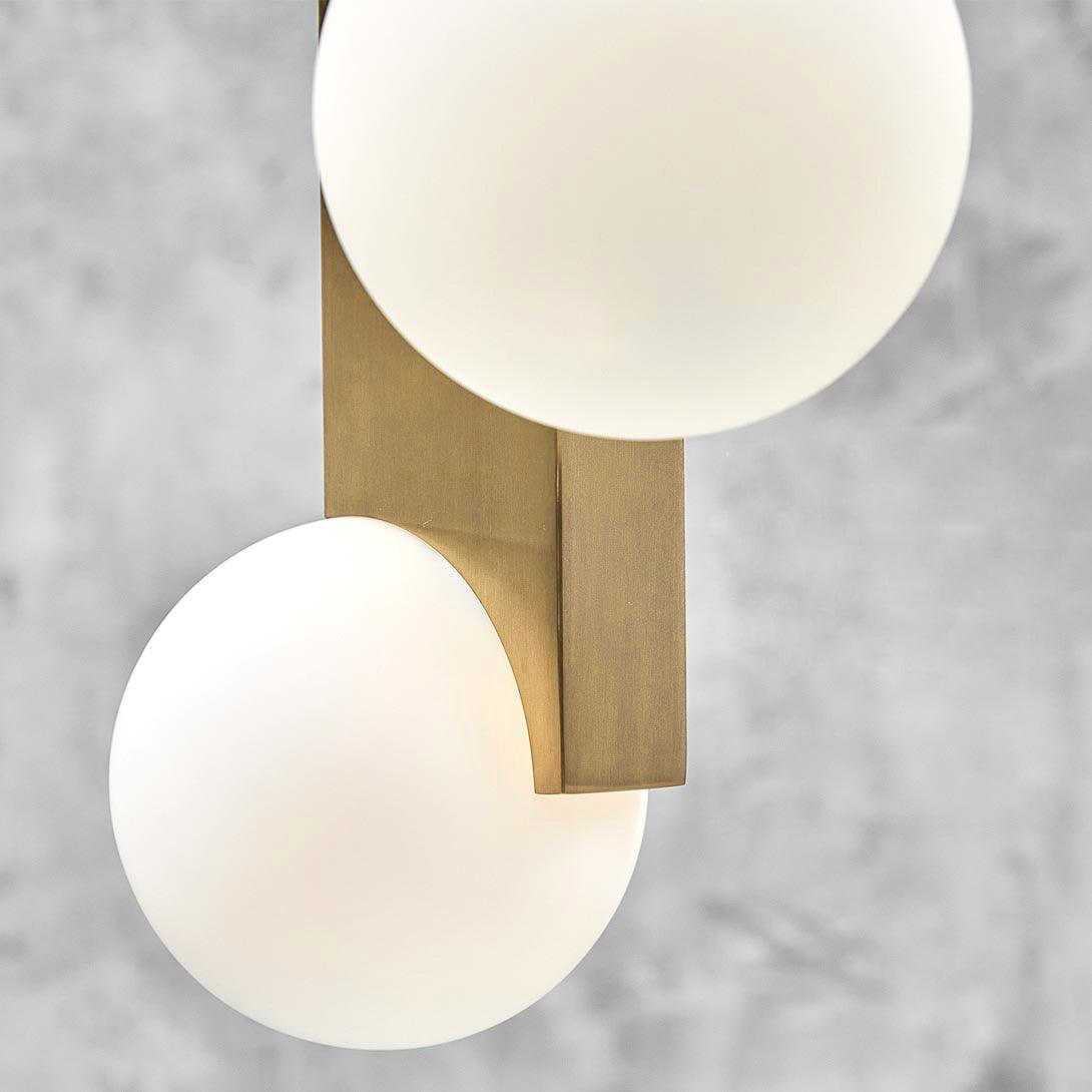 Reveny Elegant Glass Pendant Lamp-Neutral Decor