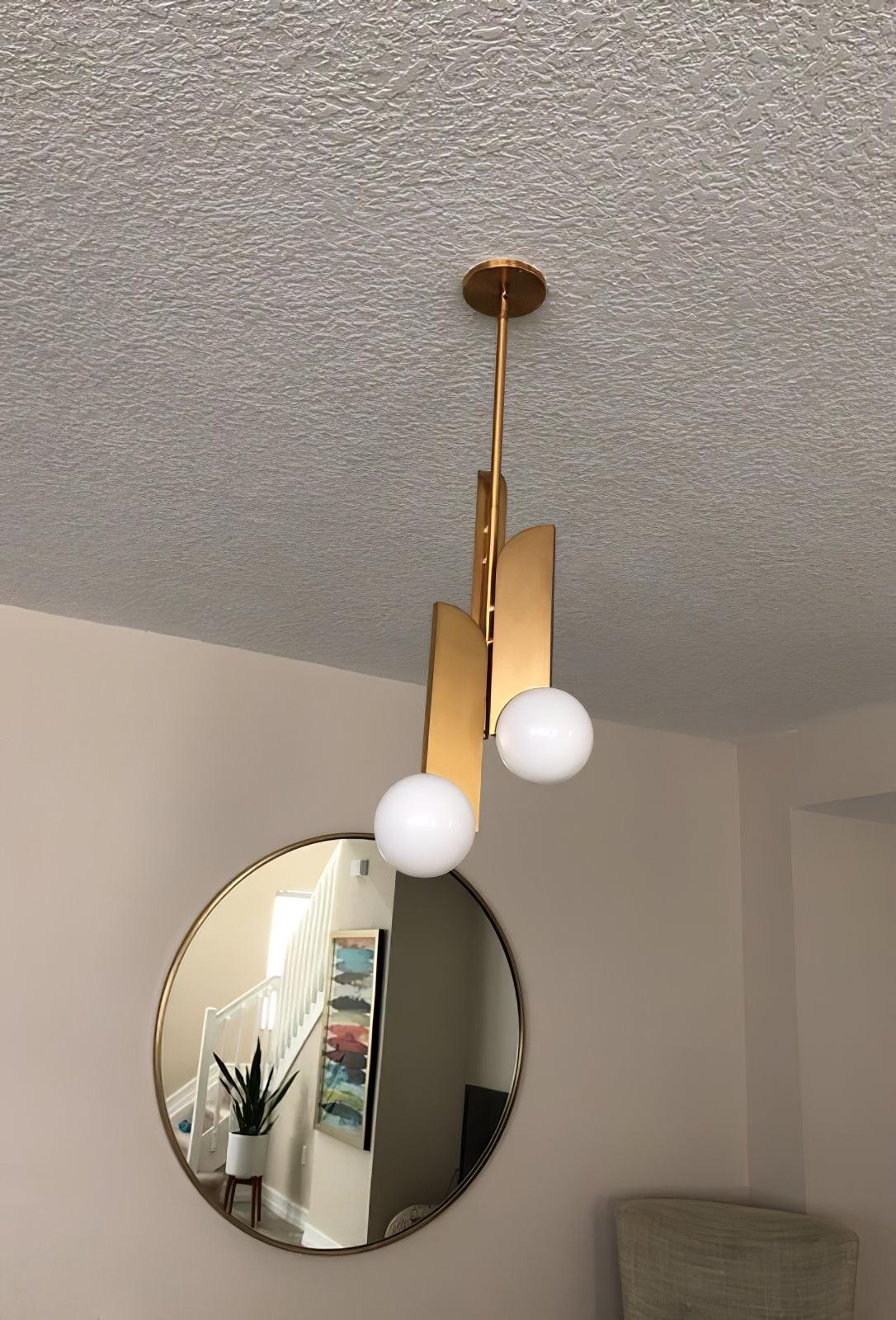 Reveny Elegant Glass Pendant Lamp-Neutral Decor