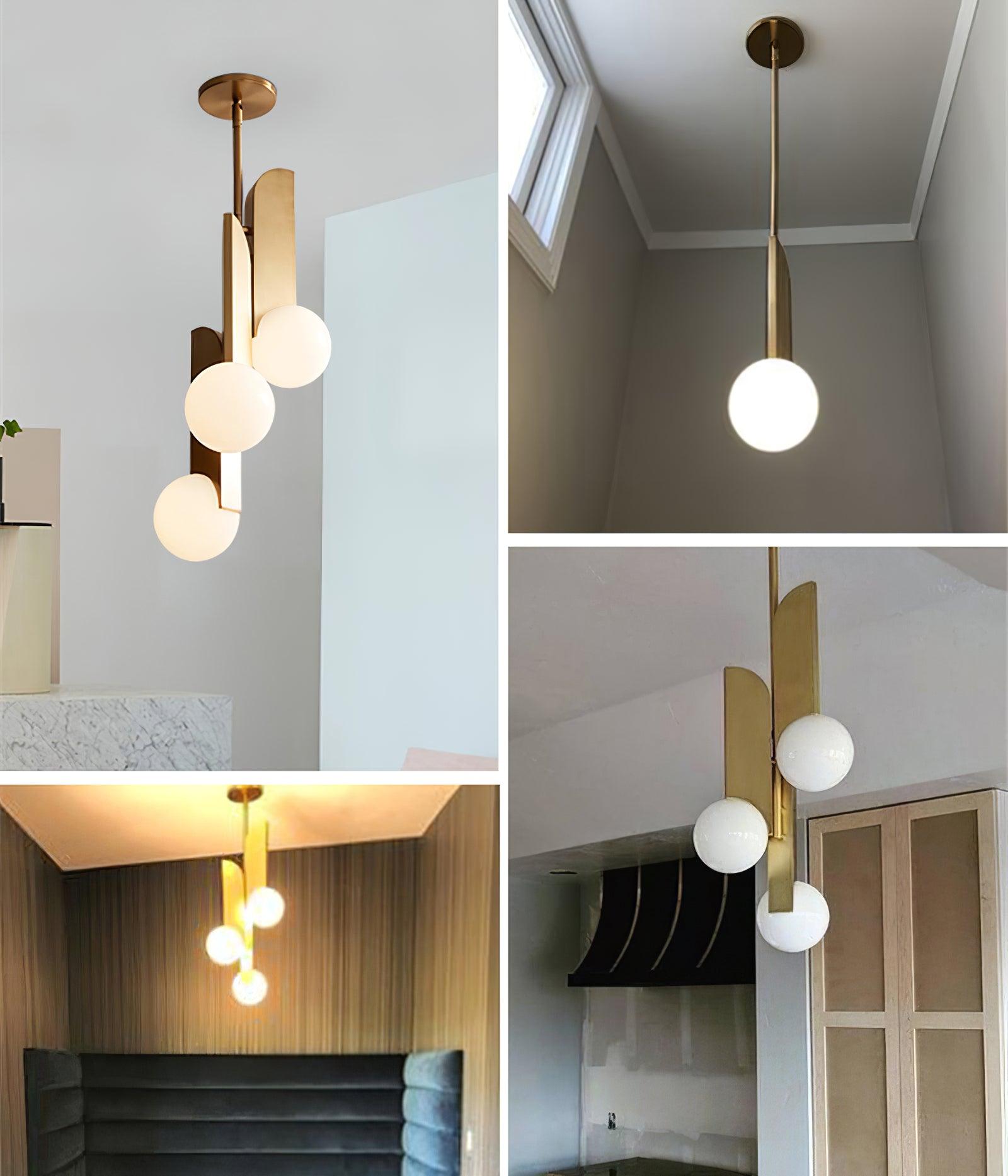 Reveny Elegant Glass Pendant Lamp-Neutral Decor