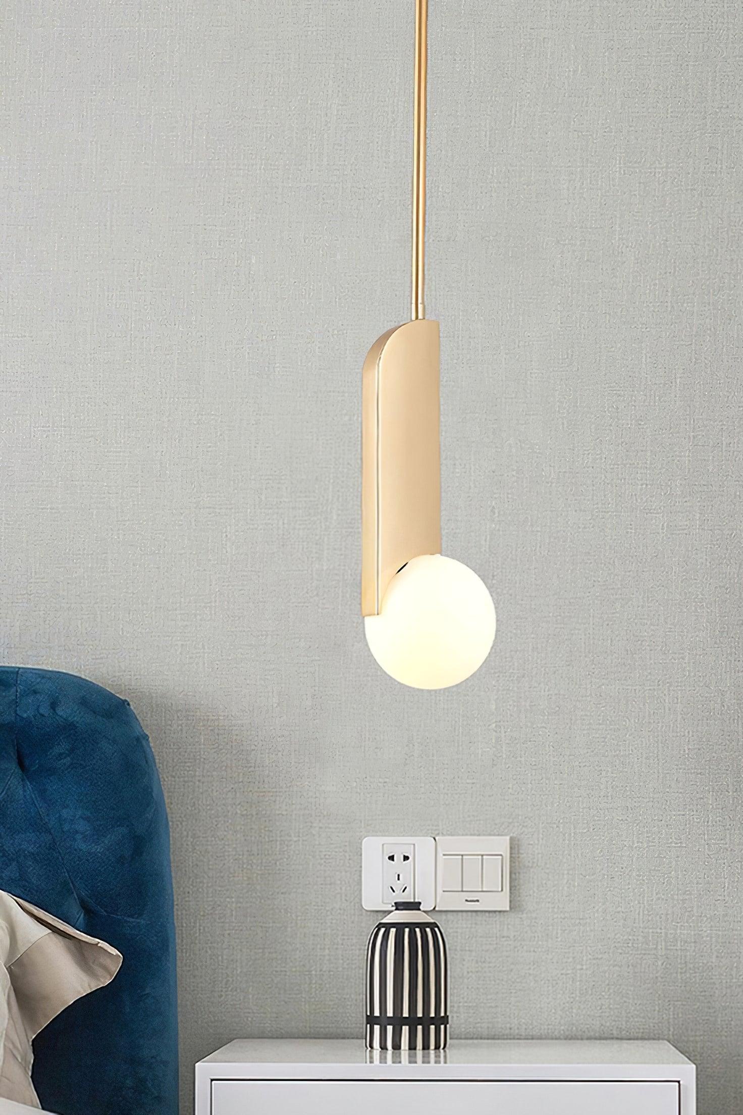 Reveny Elegant Glass Pendant Lamp-Neutral Decor