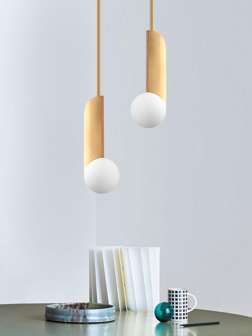 Reveny Elegant Glass Pendant Lamp-Neutral Decor