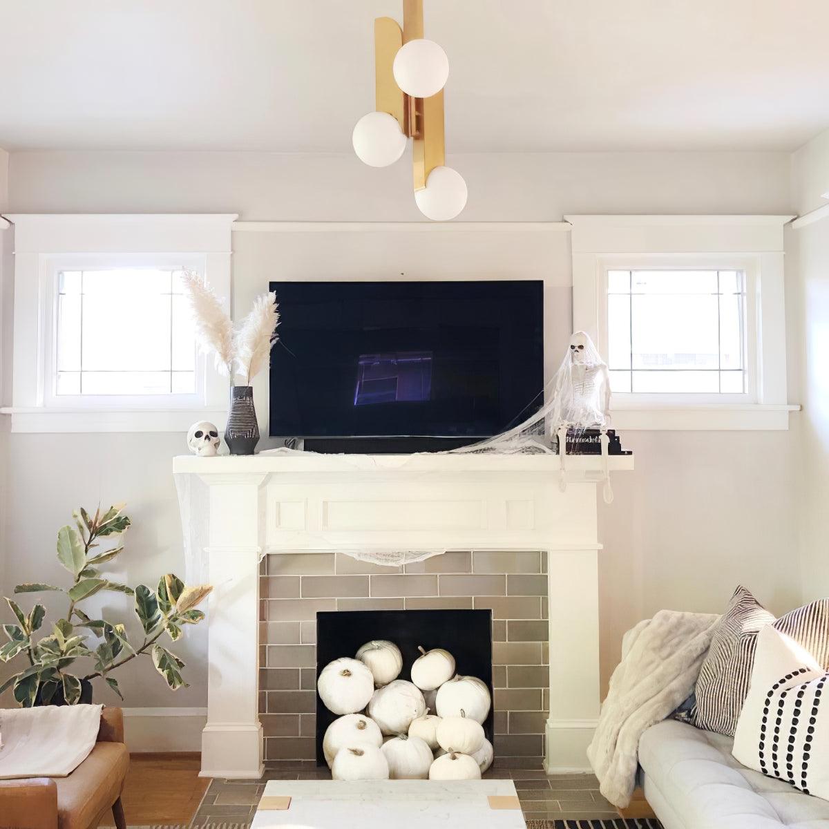 Reveny Elegant Glass Pendant Lamp-Neutral Decor