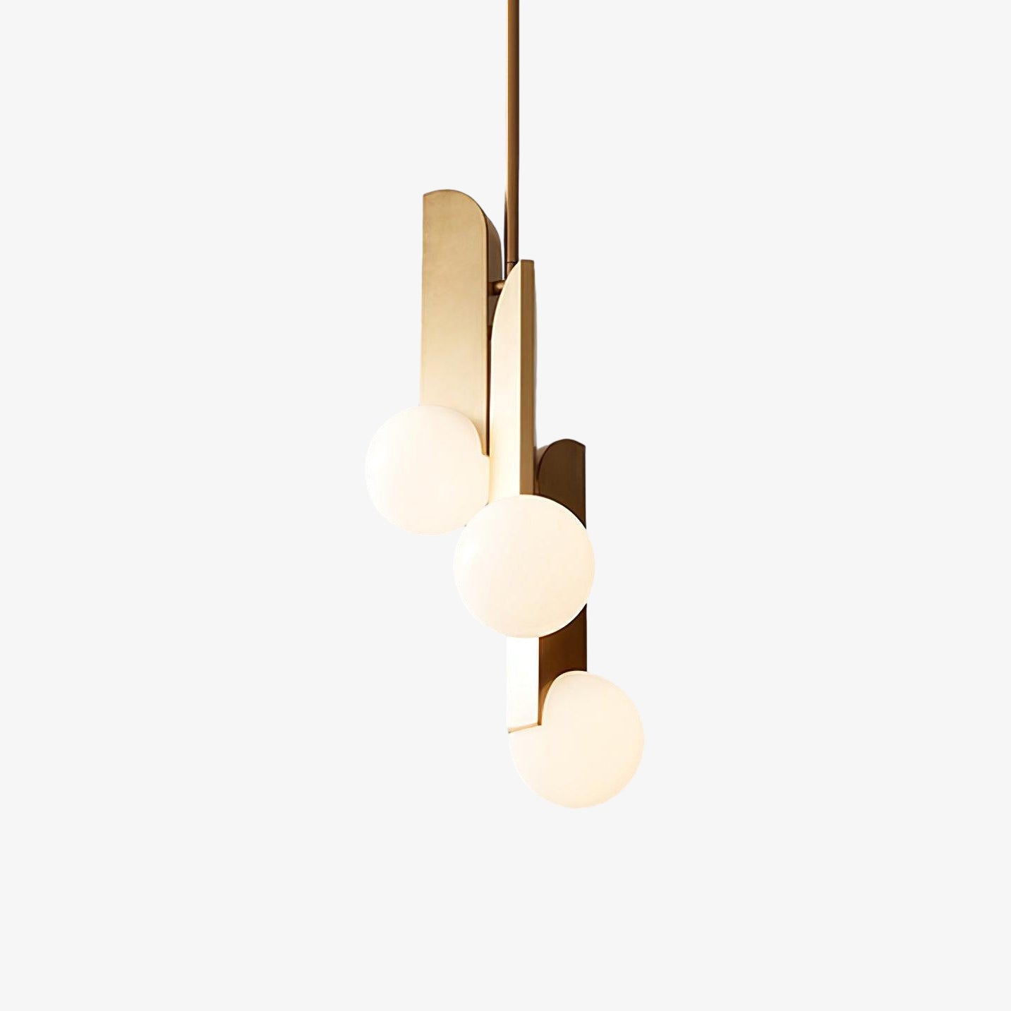 Reveny Elegant Glass Pendant Lamp-Neutral Decor