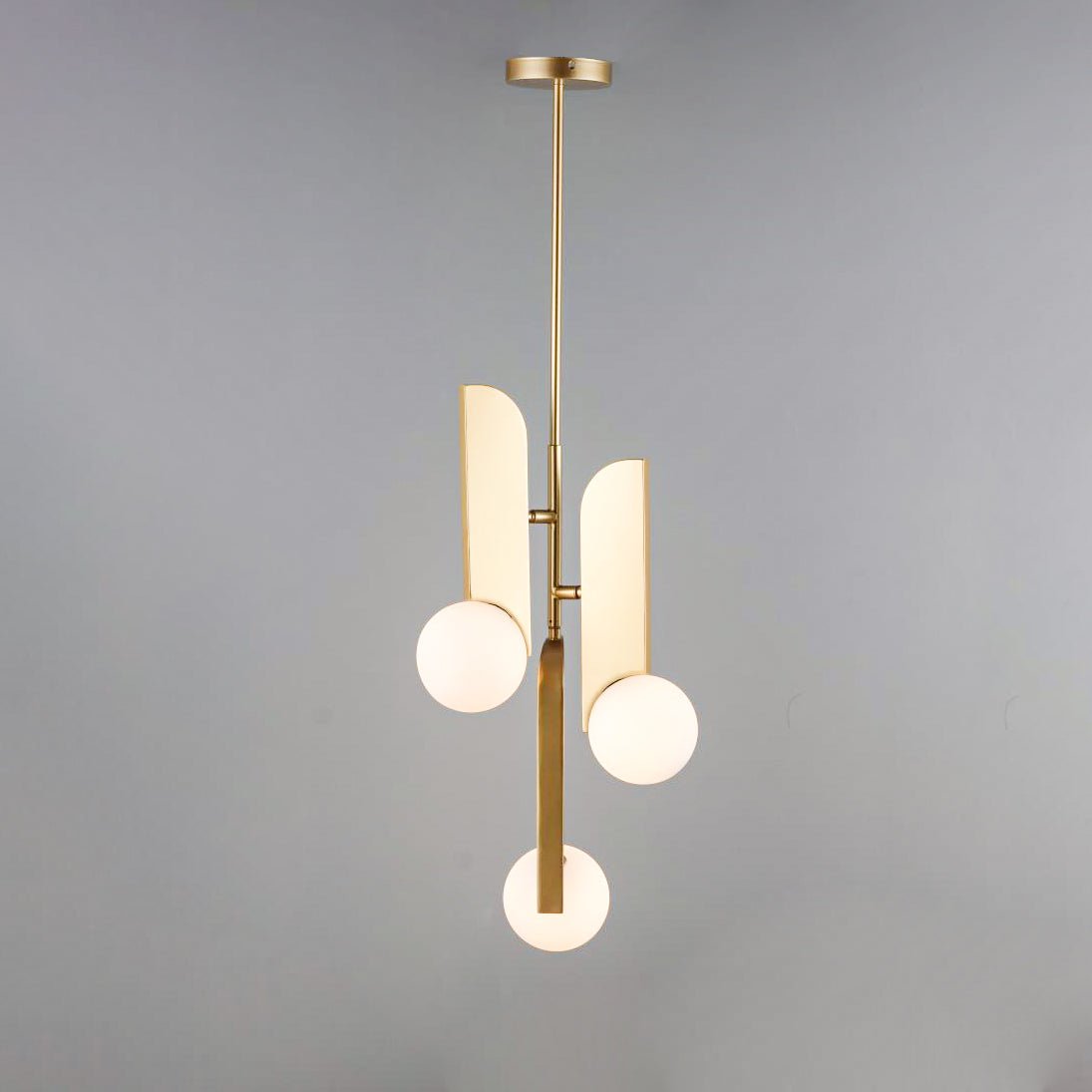 Reveny Elegant Glass Pendant Lamp-Neutral Decor