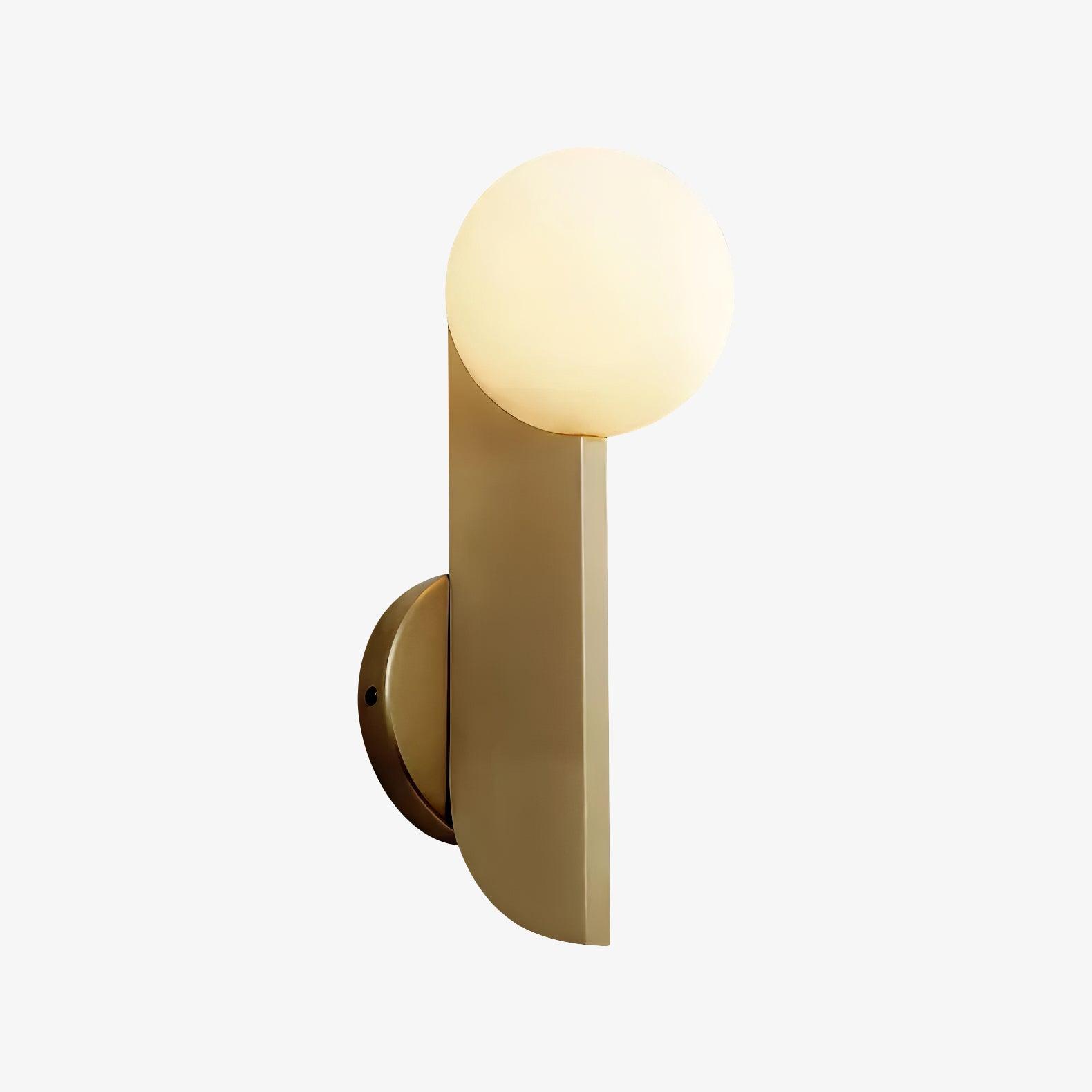 Lustra Wall Lamp Glass Globe Sculptural-Neutral Decor