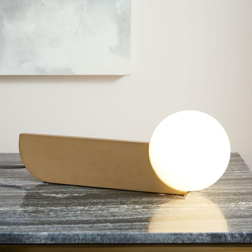 Lustra Wall Lamp Glass Globe Sculptural-Neutral Decor