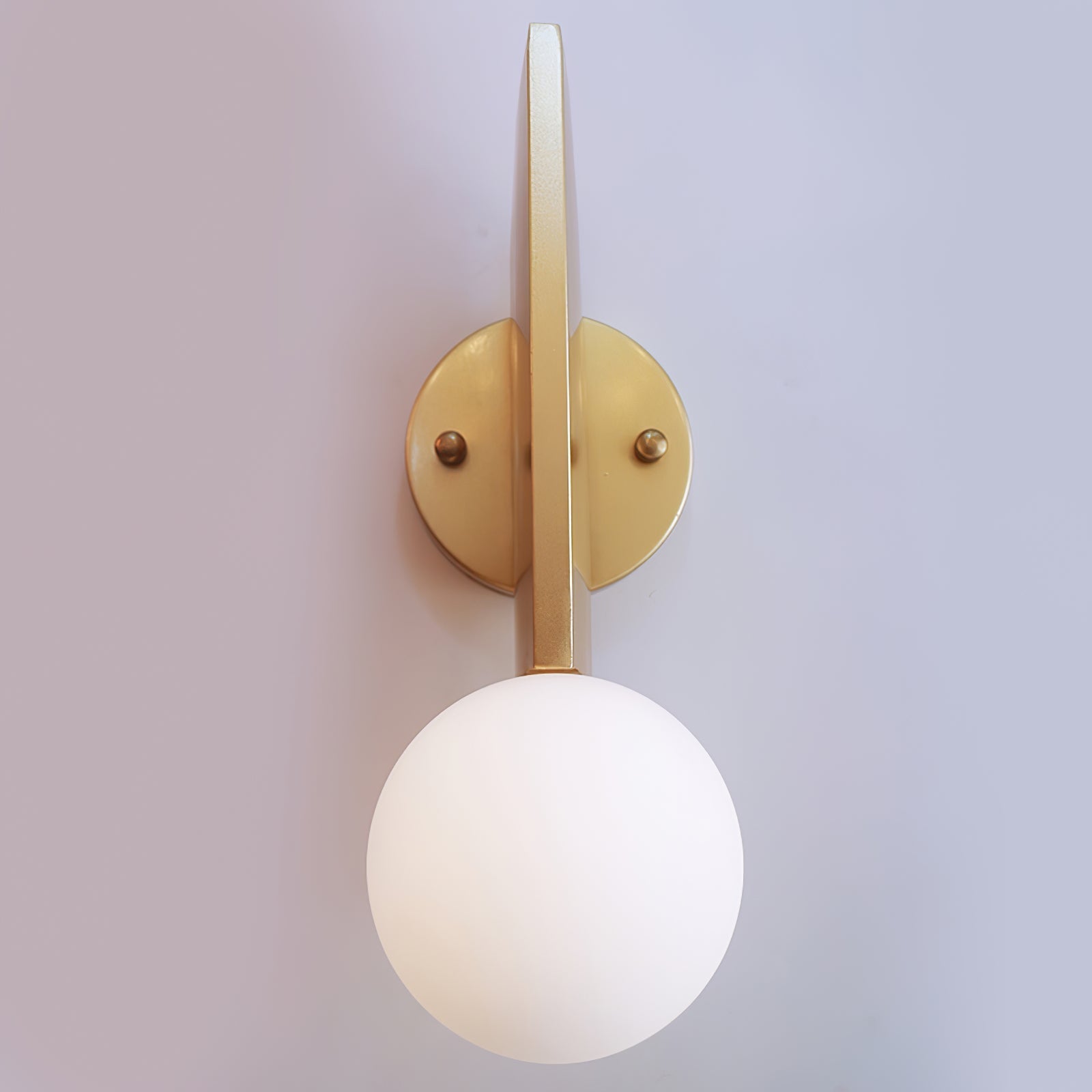 Lustra Wall Lamp Glass Globe Sculptural-Neutral Decor