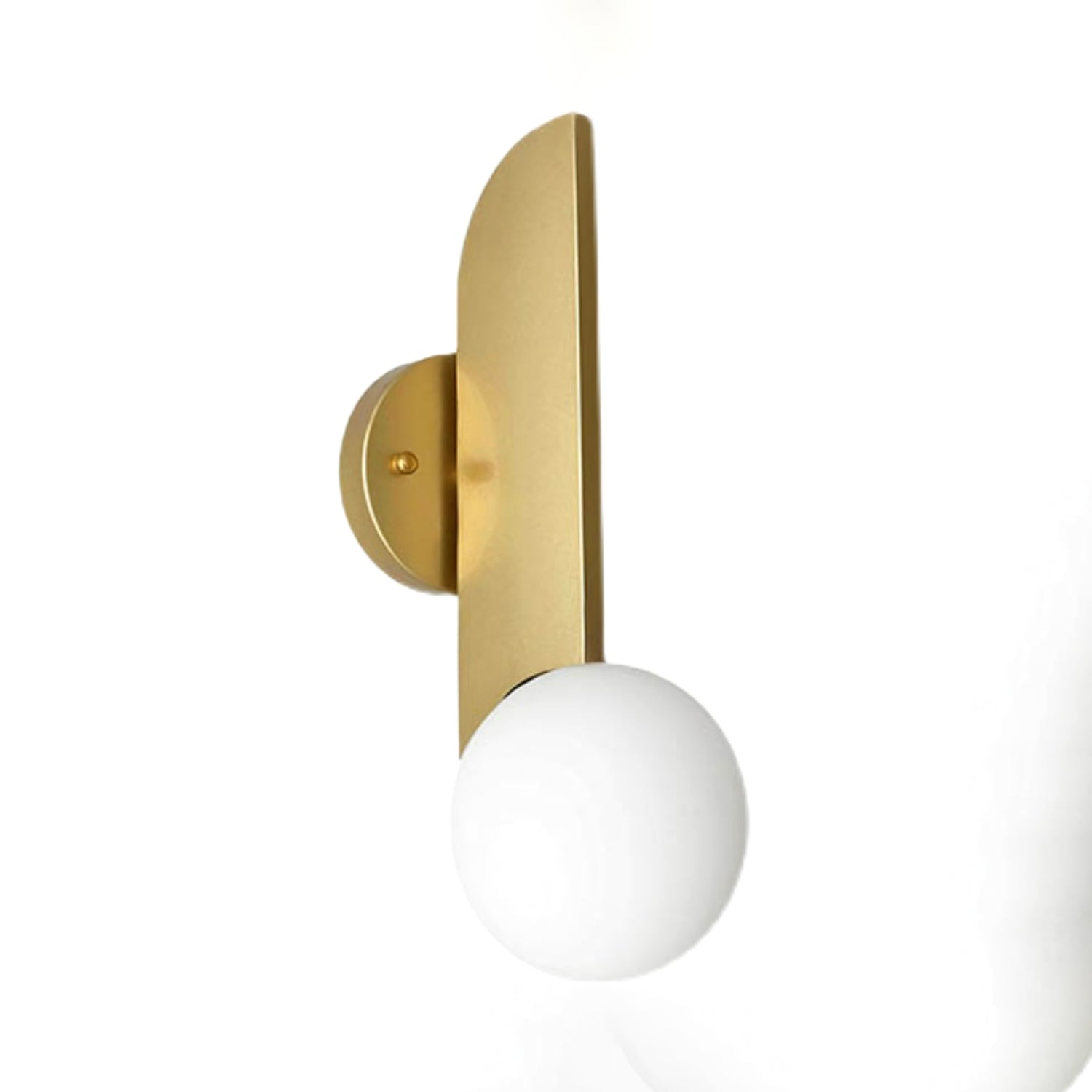 Lustra Wall Lamp Glass Globe Sculptural-Neutral Decor