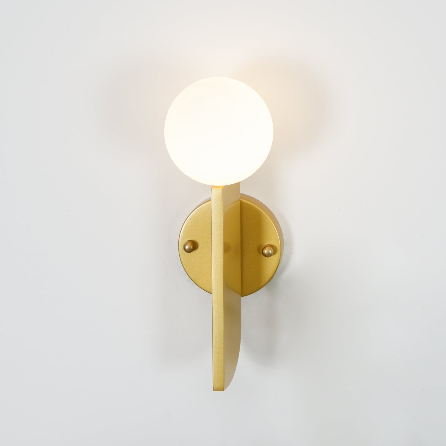 Lustra Wall Lamp Glass Globe Sculptural-Neutral Decor