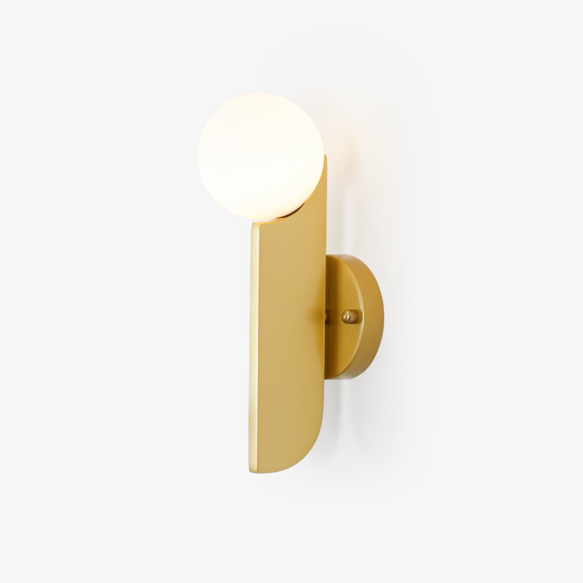 Lustra Wall Lamp Glass Globe Sculptural-Neutral Decor