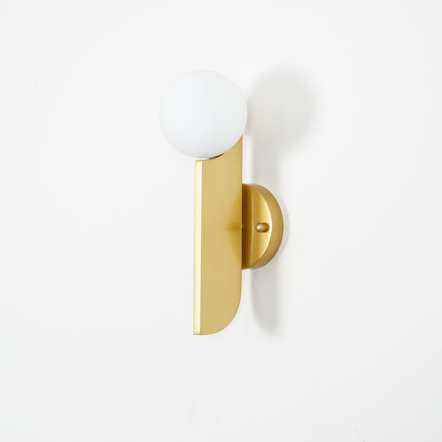 Lustra Wall Lamp Glass Globe Sculptural-Neutral Decor