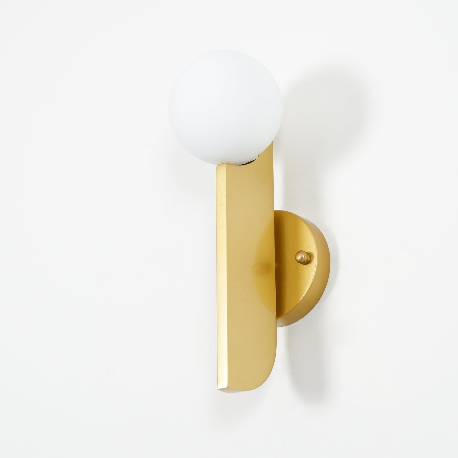 Lustra Wall Lamp Glass Globe Sculptural-Neutral Decor