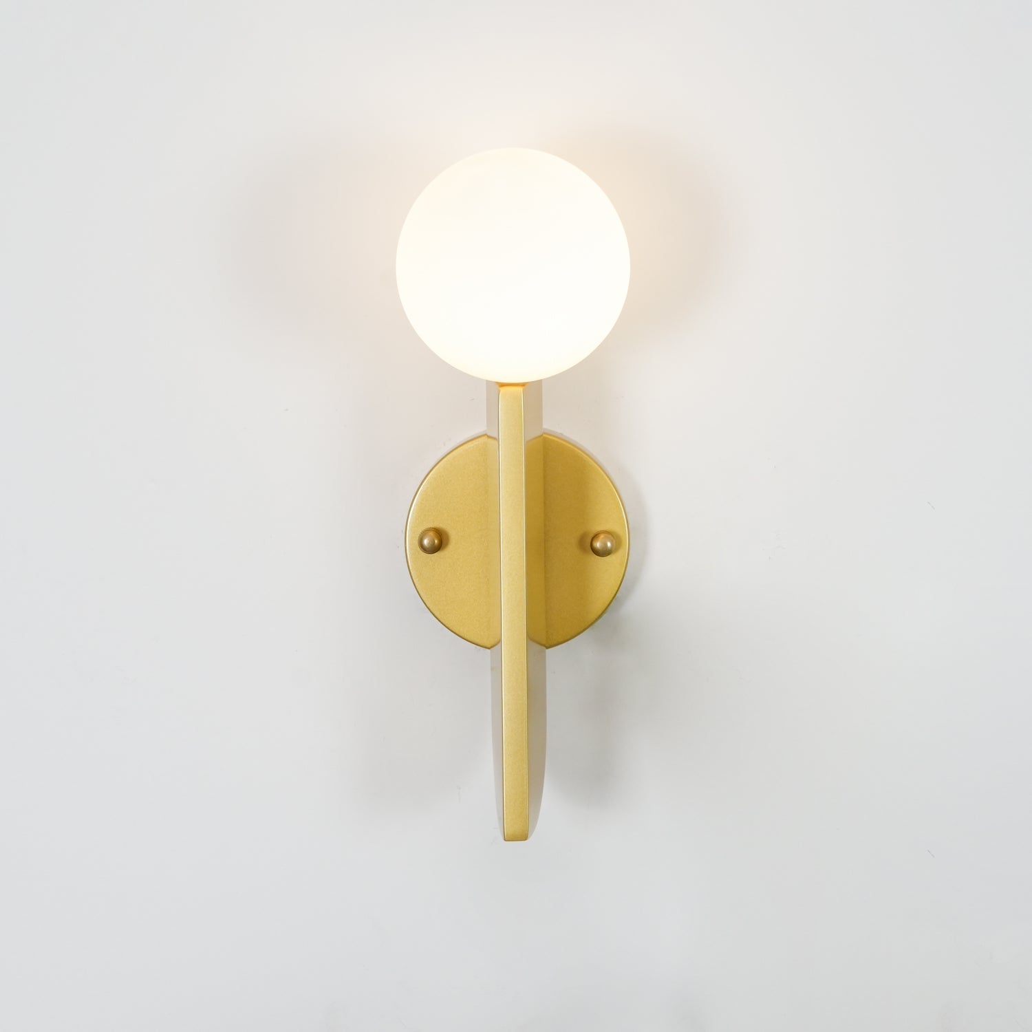 Lustra Wall Lamp Glass Globe Sculptural-Neutral Decor