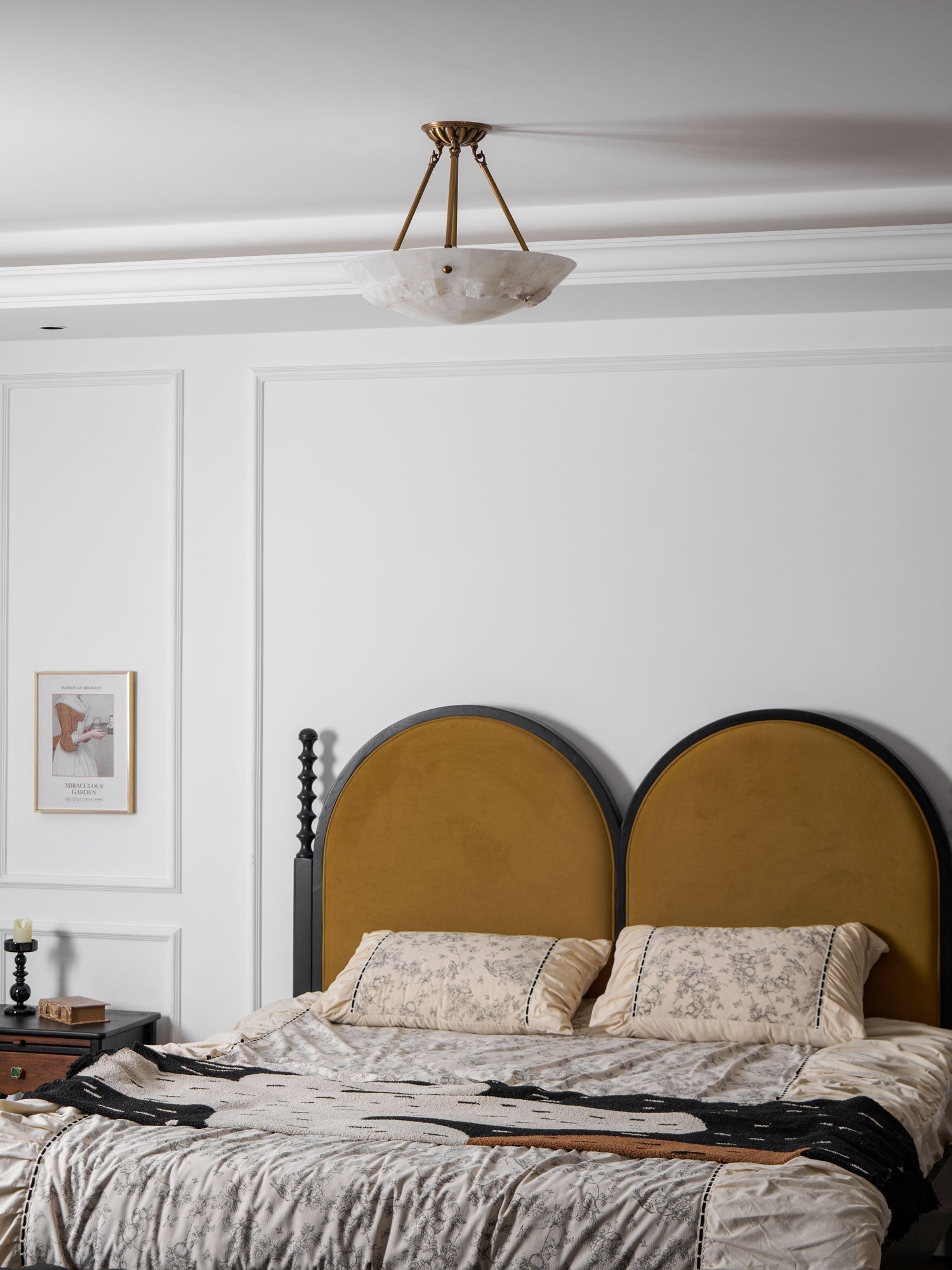 Nomen Bowl Pendant Lamp Alabaster Elegance-Neutral Decor