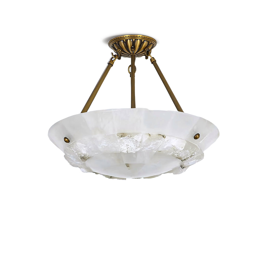 Bowl Pendant Lamp Alabaster Elegance