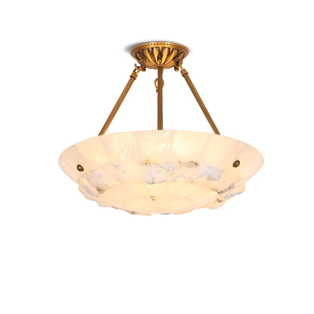 Bowl Pendant Lamp Alabaster Elegance