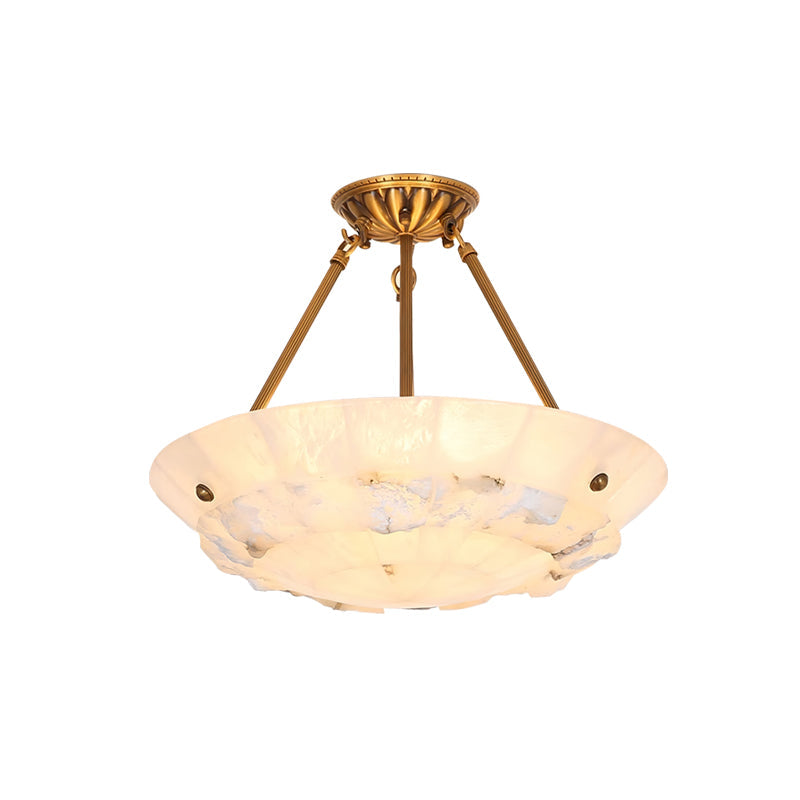 Nomen Bowl Pendant Lamp Alabaster Elegance-Neutral Decor