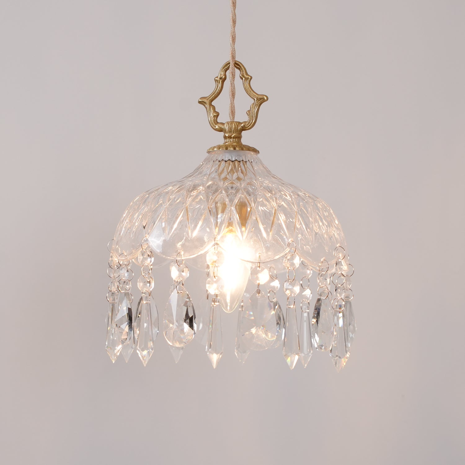 Moka Crystal Vintage Pendant Lamp-Neutral Decor