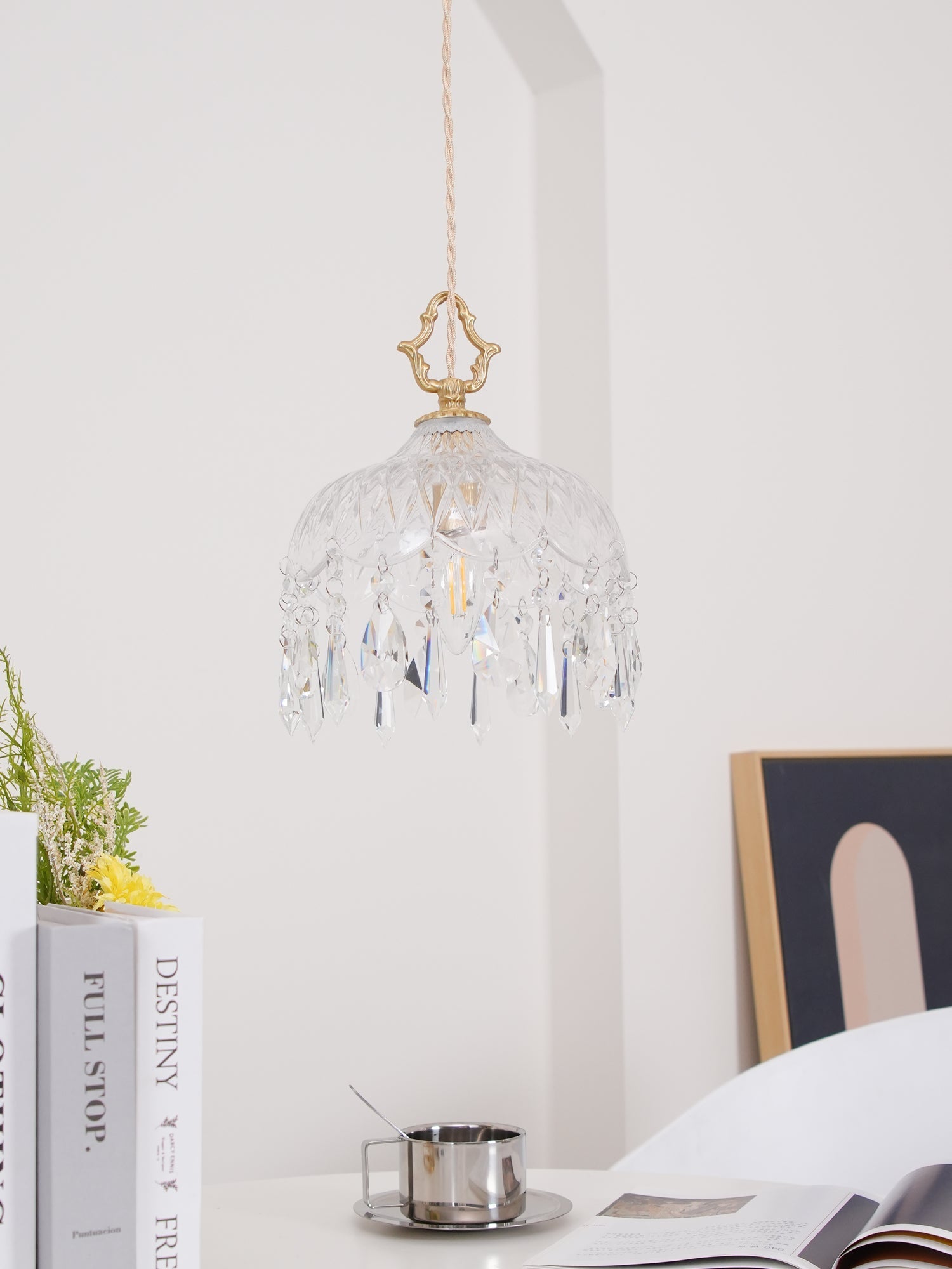 Moka Crystal Vintage Pendant Lamp-Neutral Decor