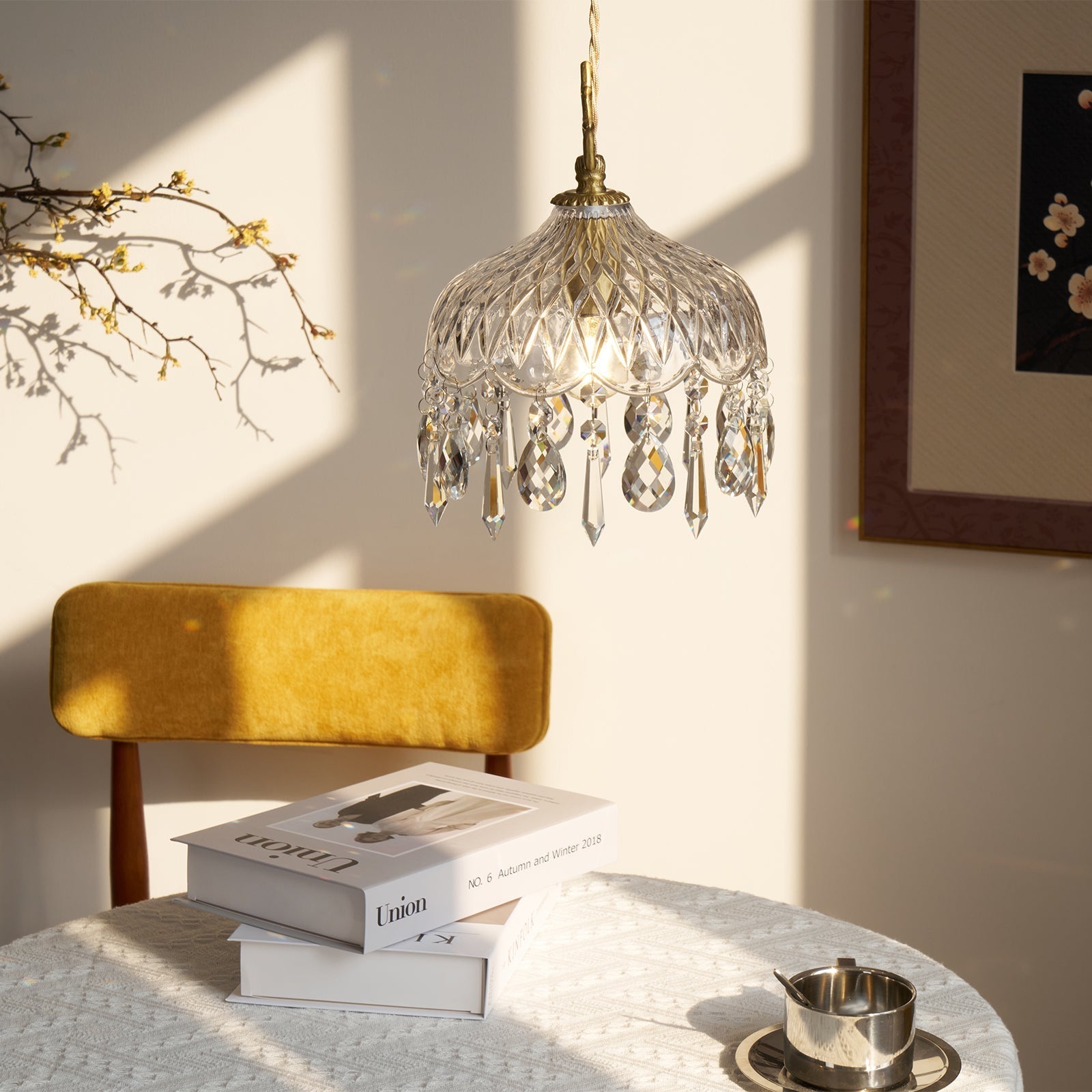 Moka Crystal Vintage Pendant Lamp-Neutral Decor
