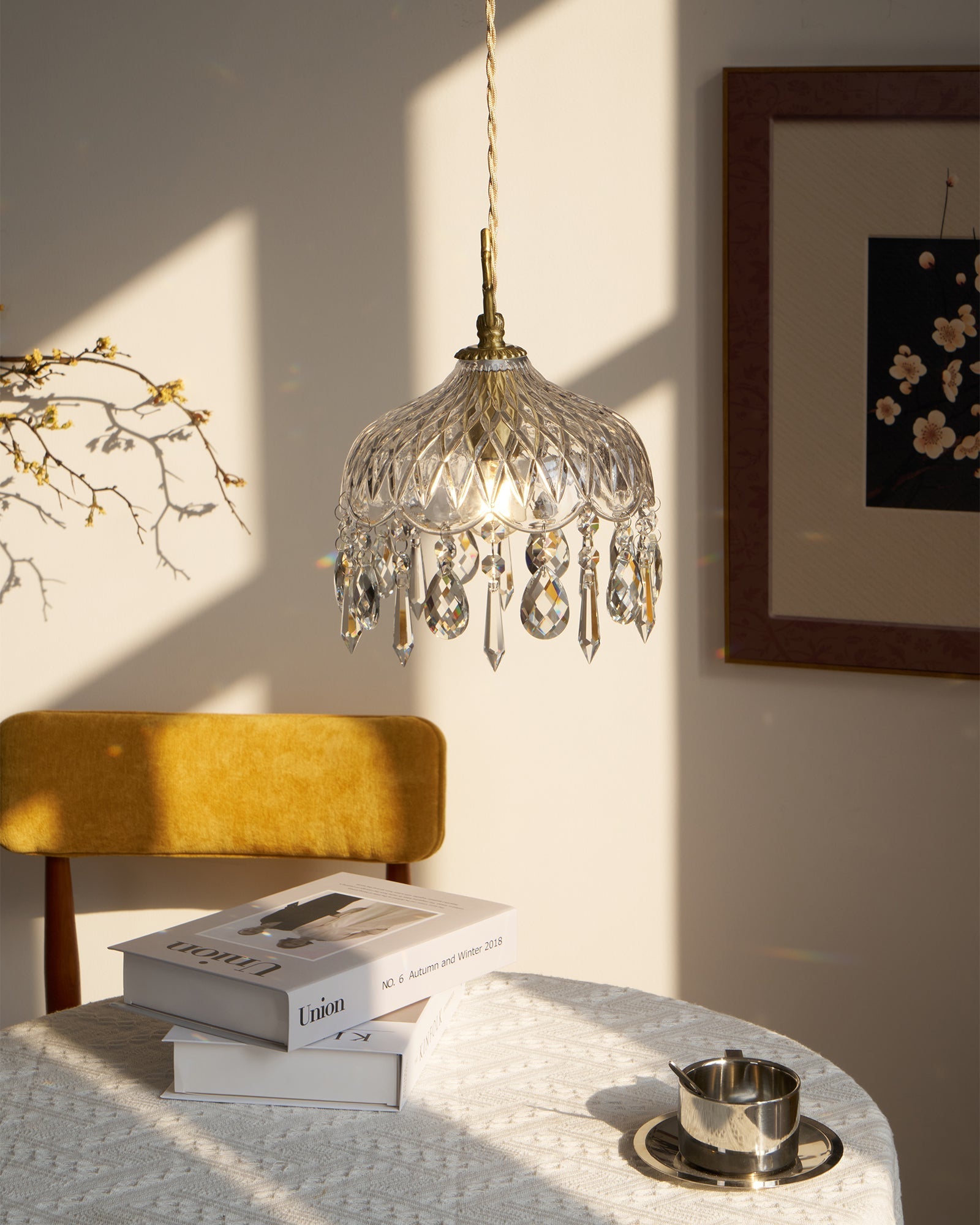 Moka Crystal Vintage Pendant Lamp-Neutral Decor