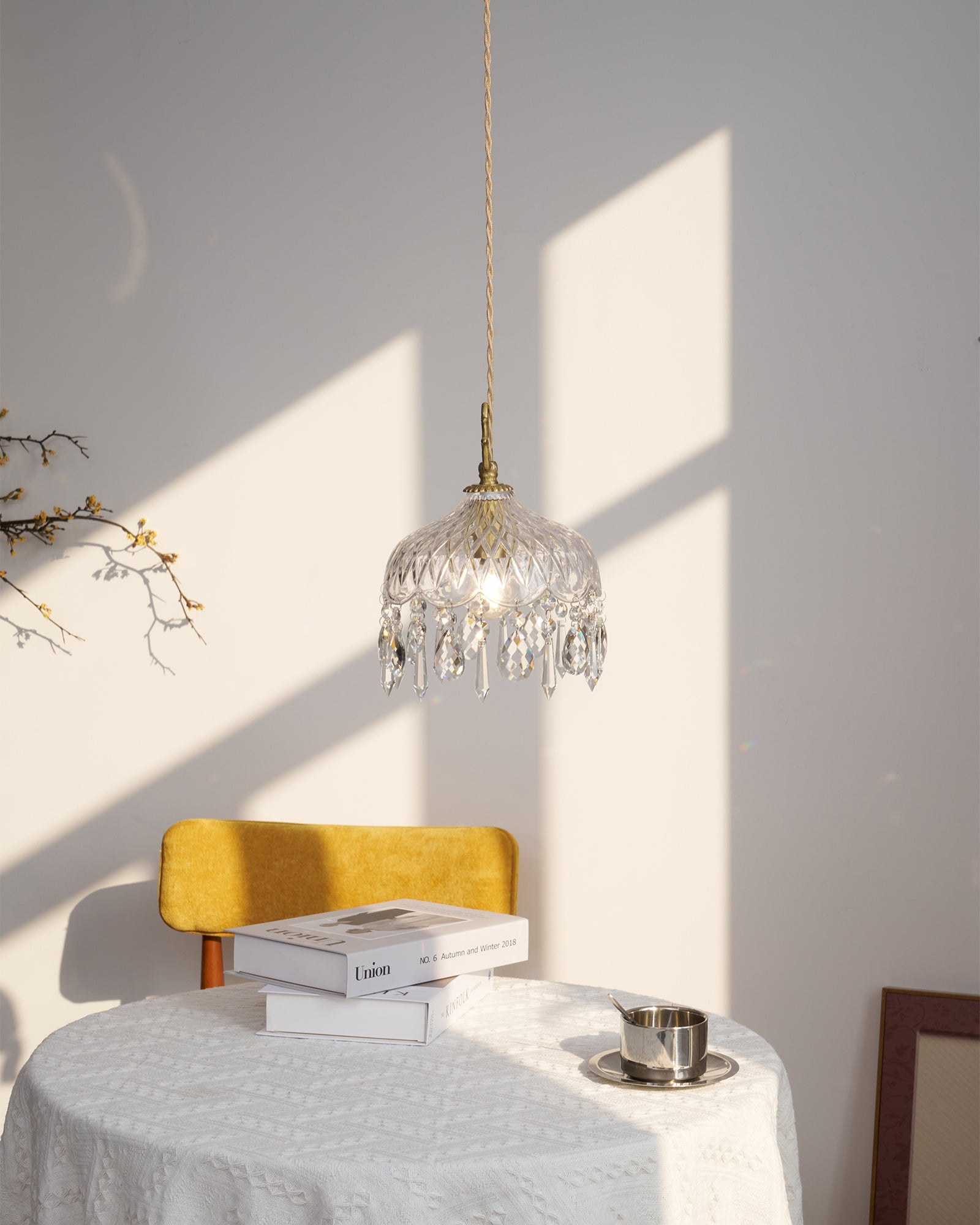 Moka Crystal Vintage Pendant Lamp-Neutral Decor