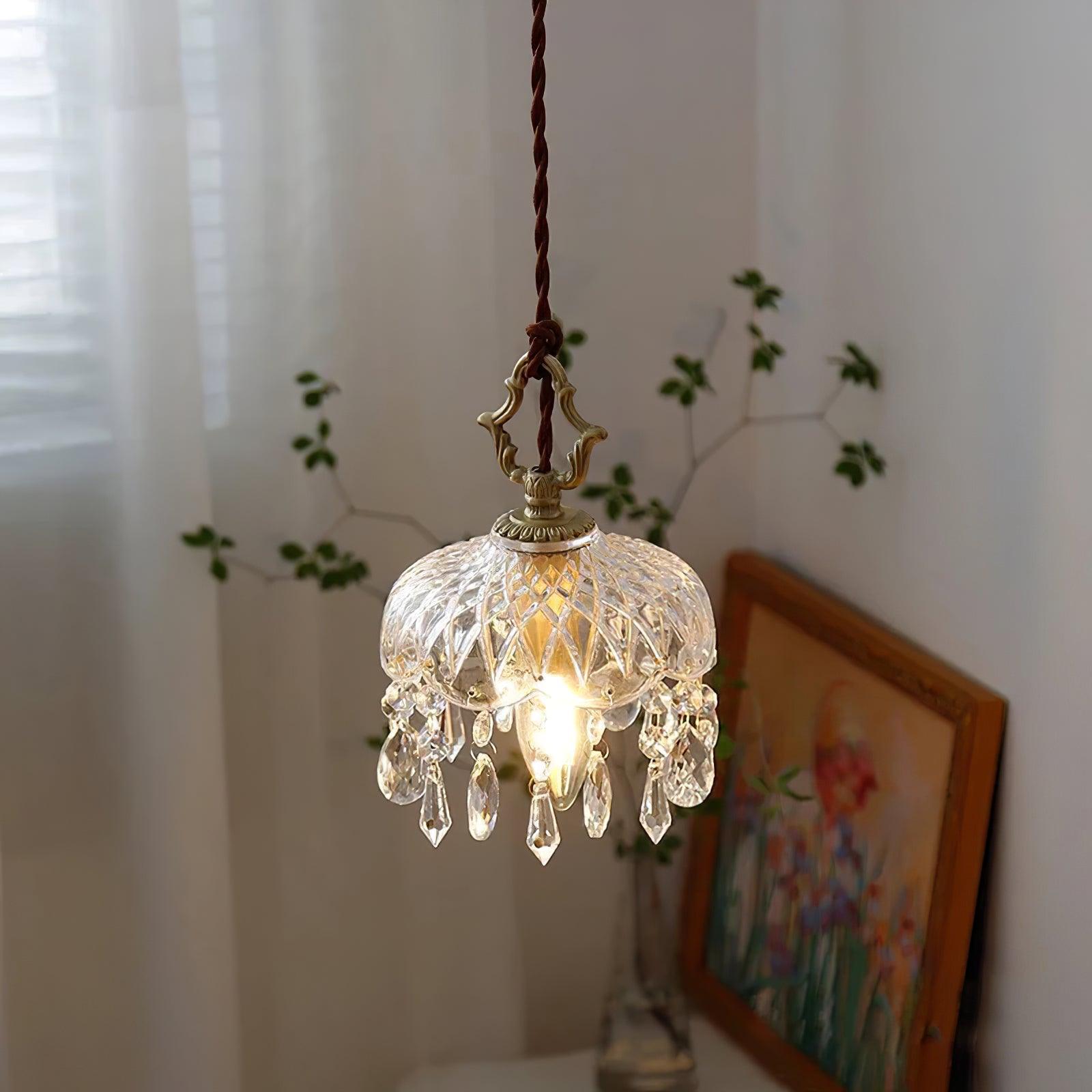 Moka Crystal Vintage Pendant Lamp-Neutral Decor