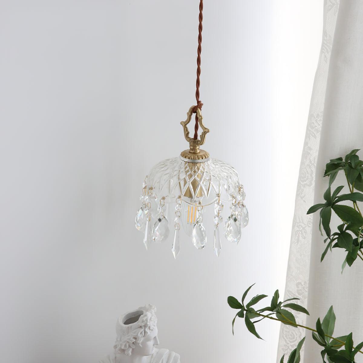 Moka Crystal Vintage Pendant Lamp-Neutral Decor