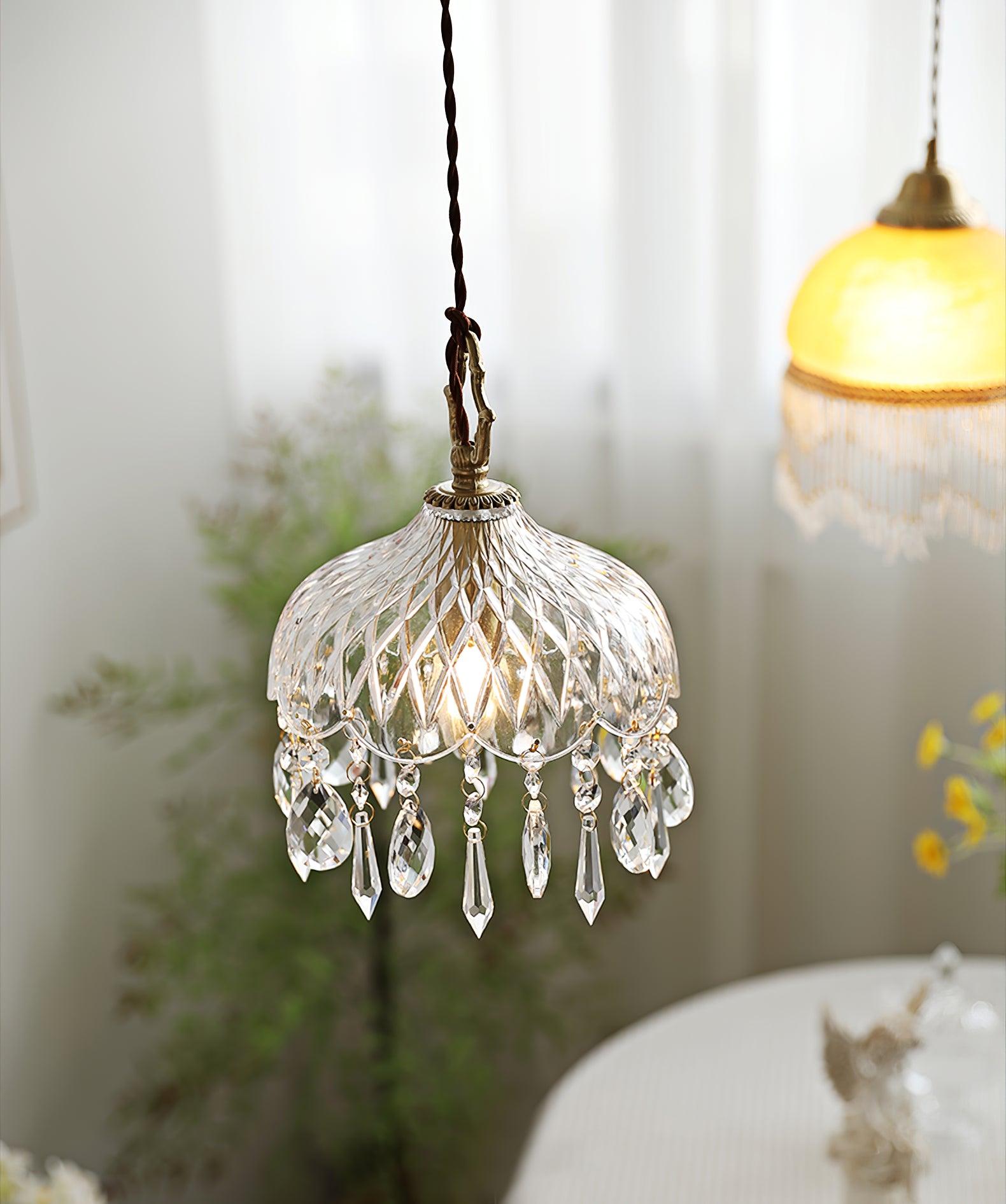 Moka Crystal Vintage Pendant Lamp-Neutral Decor