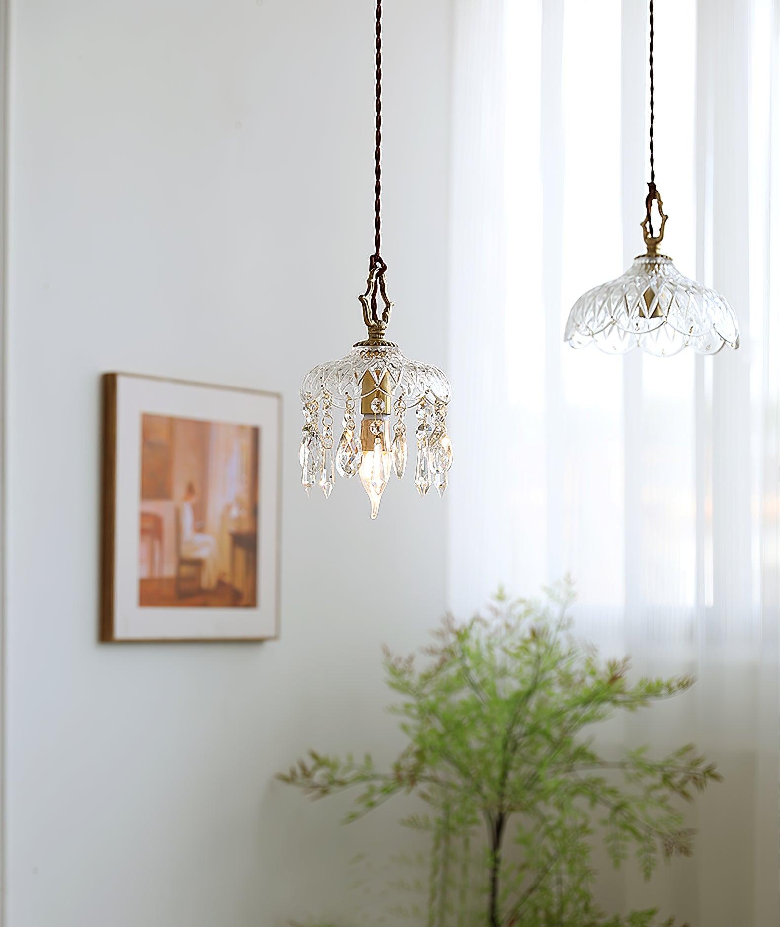 Moka Crystal Vintage Pendant Lamp-Neutral Decor