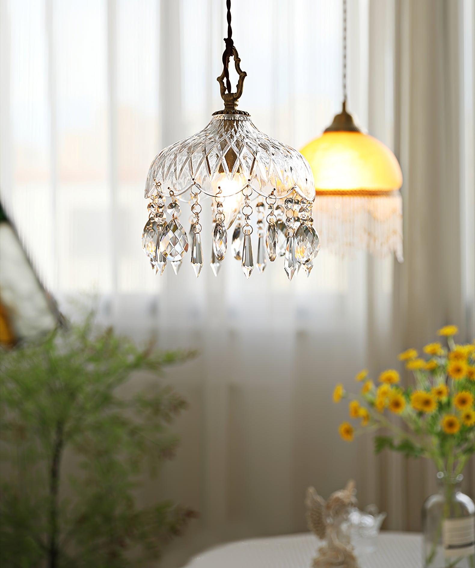 Moka Crystal Vintage Pendant Lamp-Neutral Decor