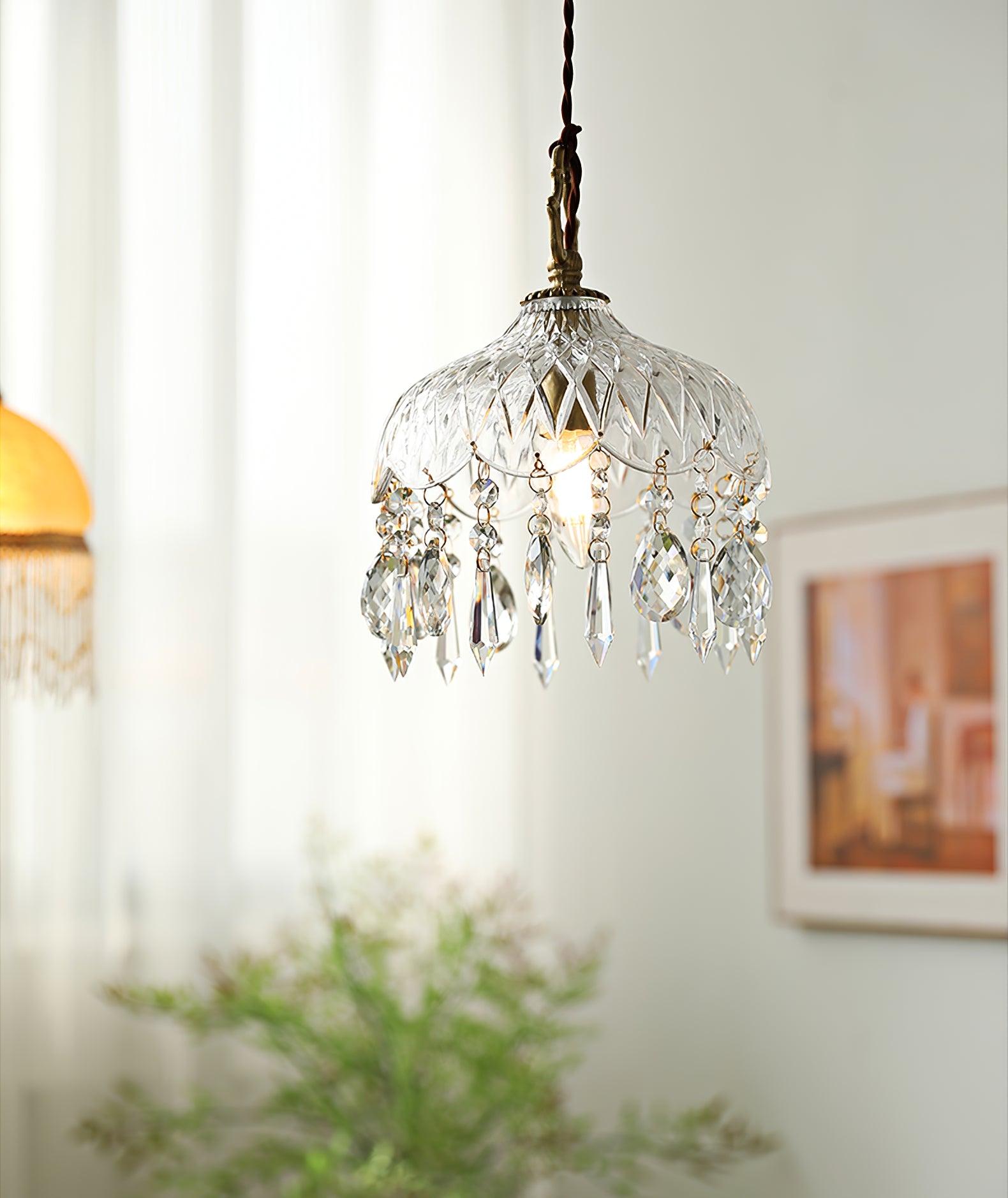 Moka Crystal Vintage Pendant Lamp-Neutral Decor
