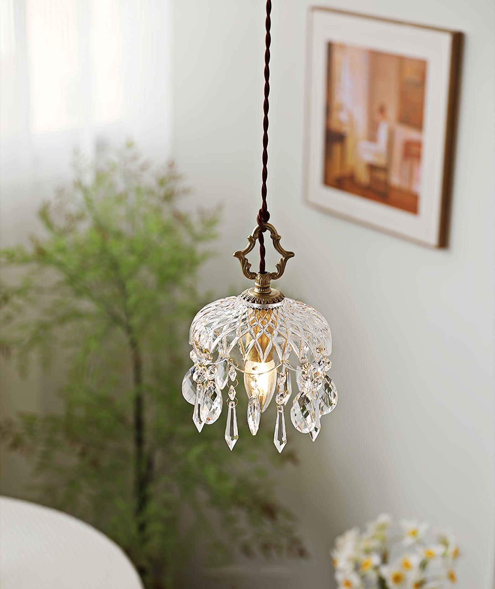 Moka Crystal Vintage Pendant Lamp-Neutral Decor