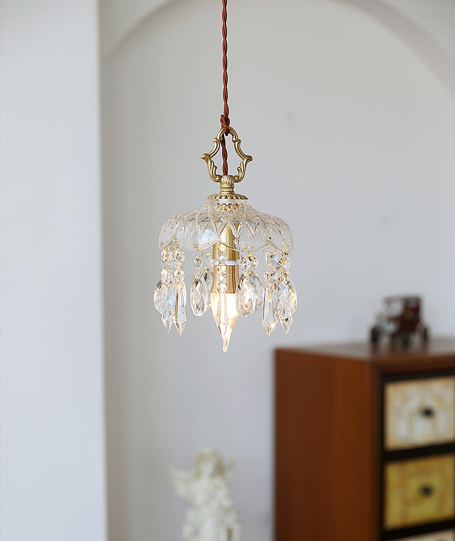 Moka Crystal Vintage Pendant Lamp-Neutral Decor