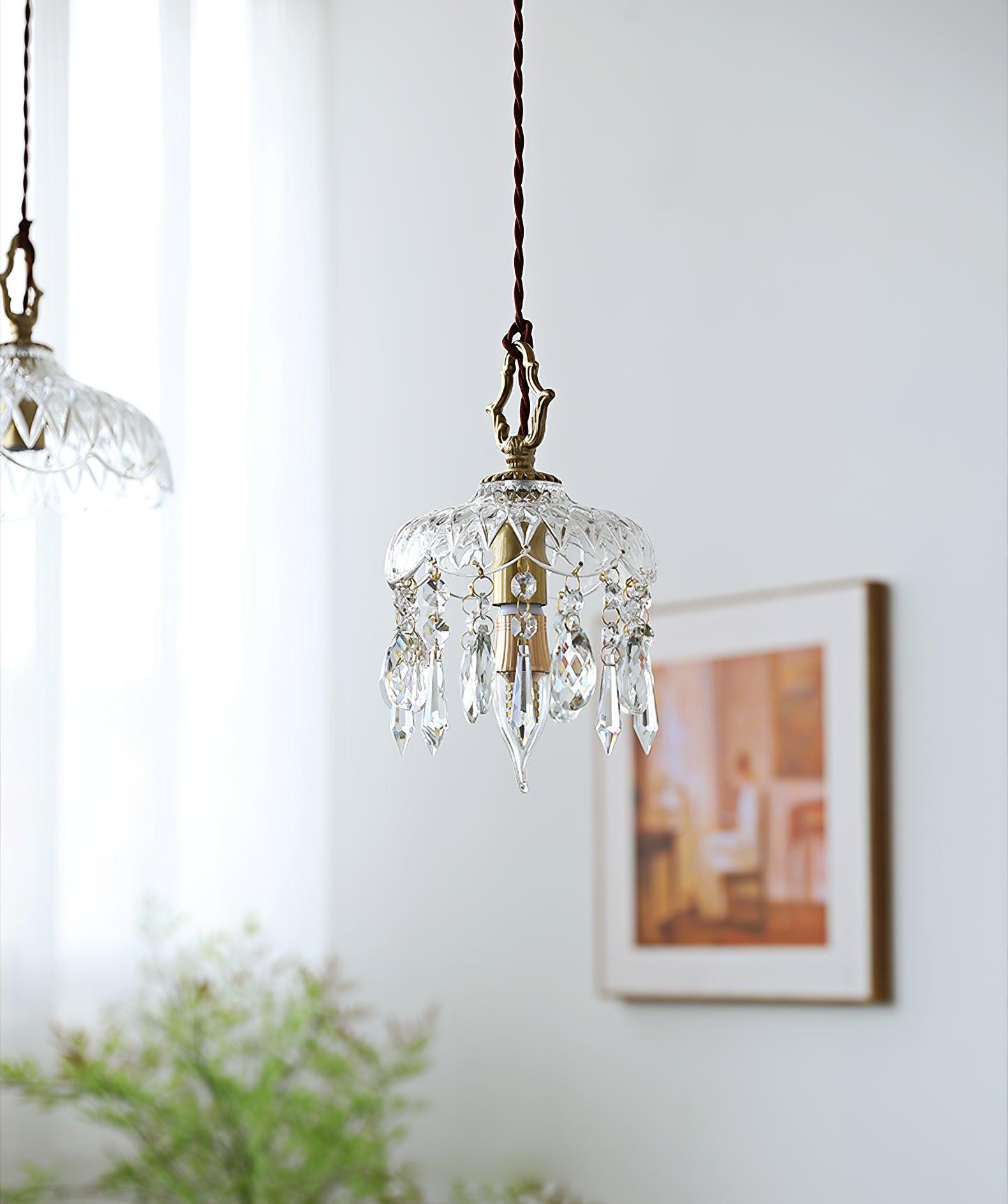 Moka Crystal Vintage Pendant Lamp-Neutral Decor