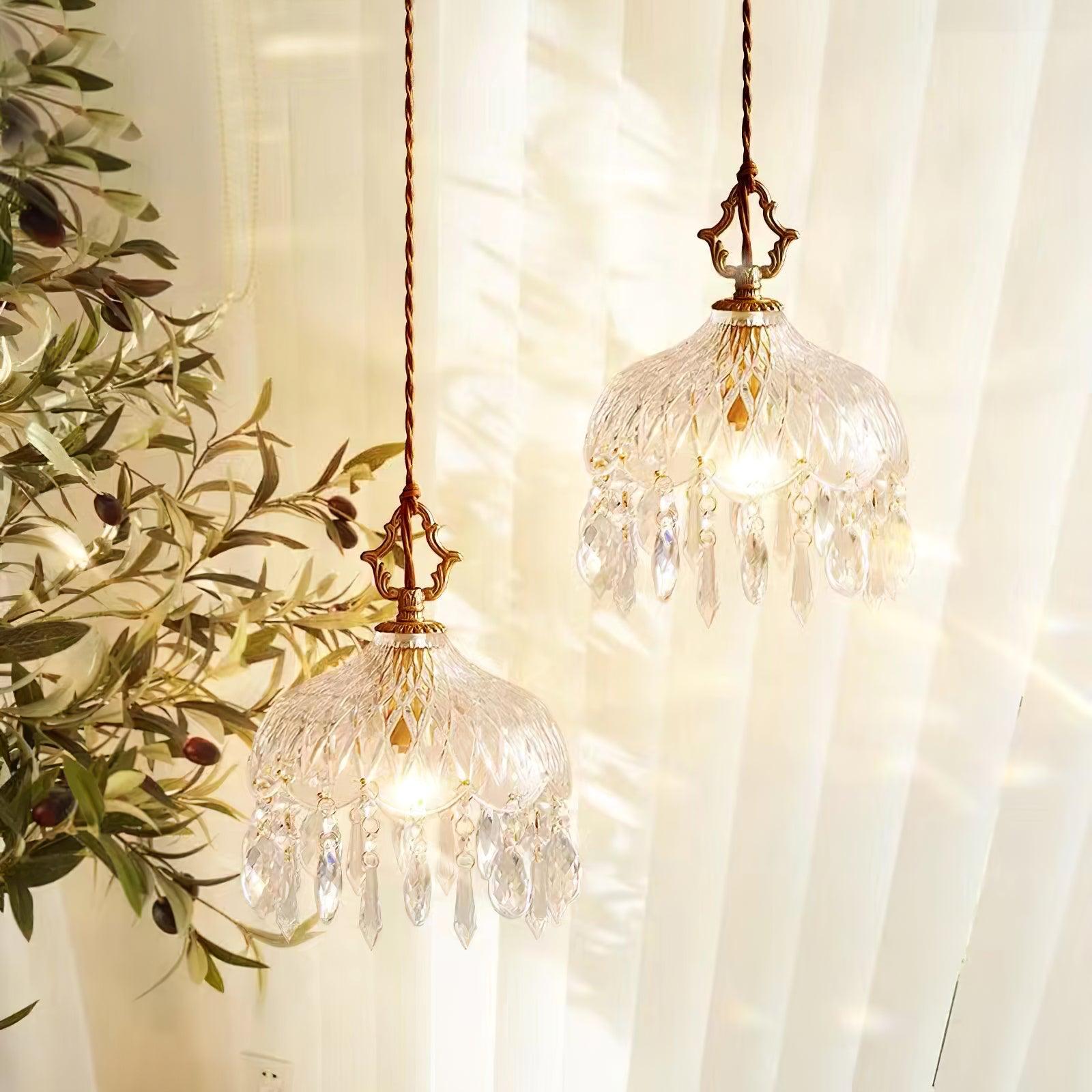 Moka Crystal Vintage Pendant Lamp-Neutral Decor