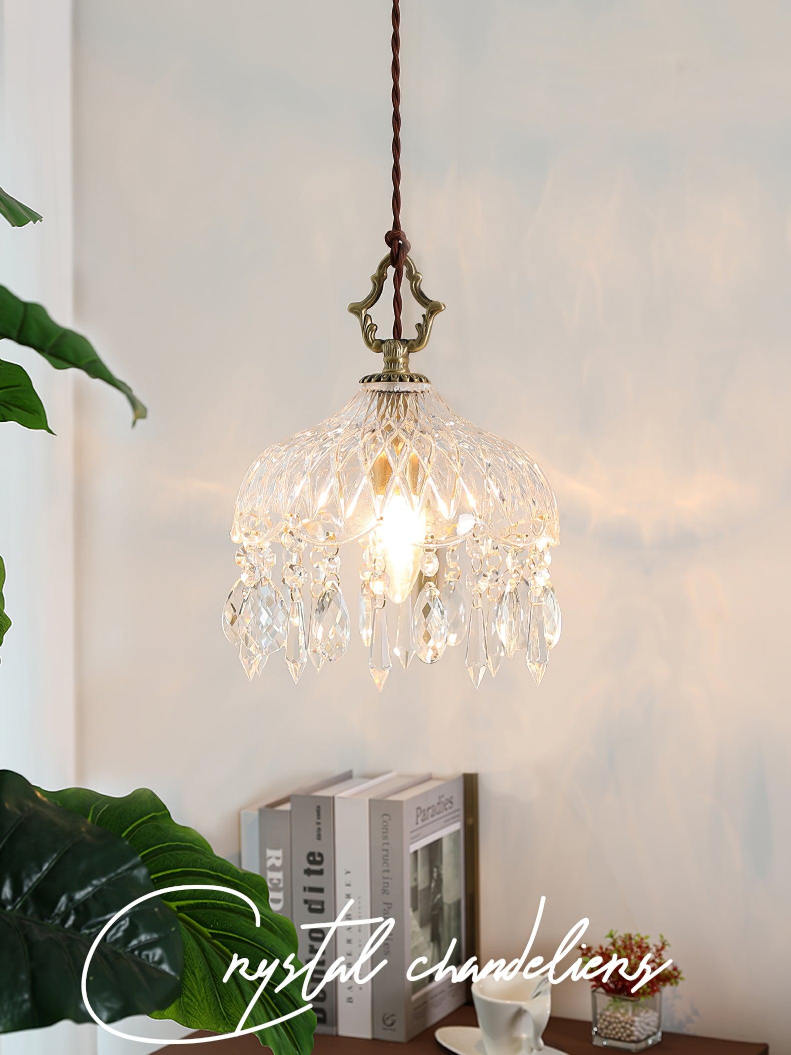 Moka Crystal Vintage Pendant Lamp-Neutral Decor
