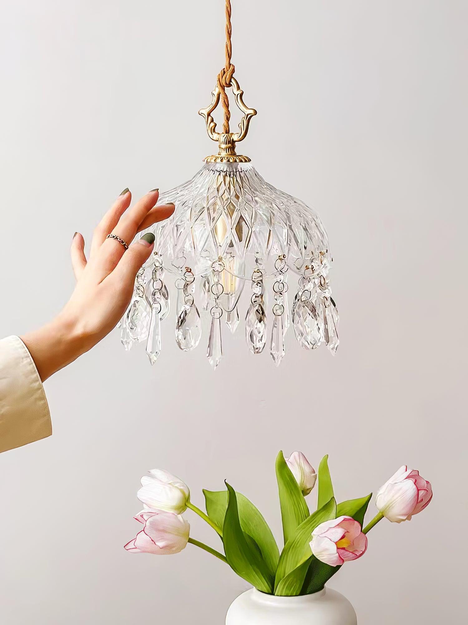 Moka Crystal Vintage Pendant Lamp-Neutral Decor