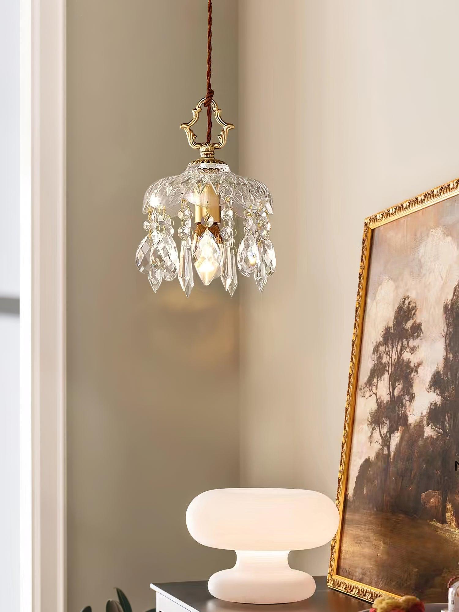 Moka Crystal Vintage Pendant Lamp-Neutral Decor